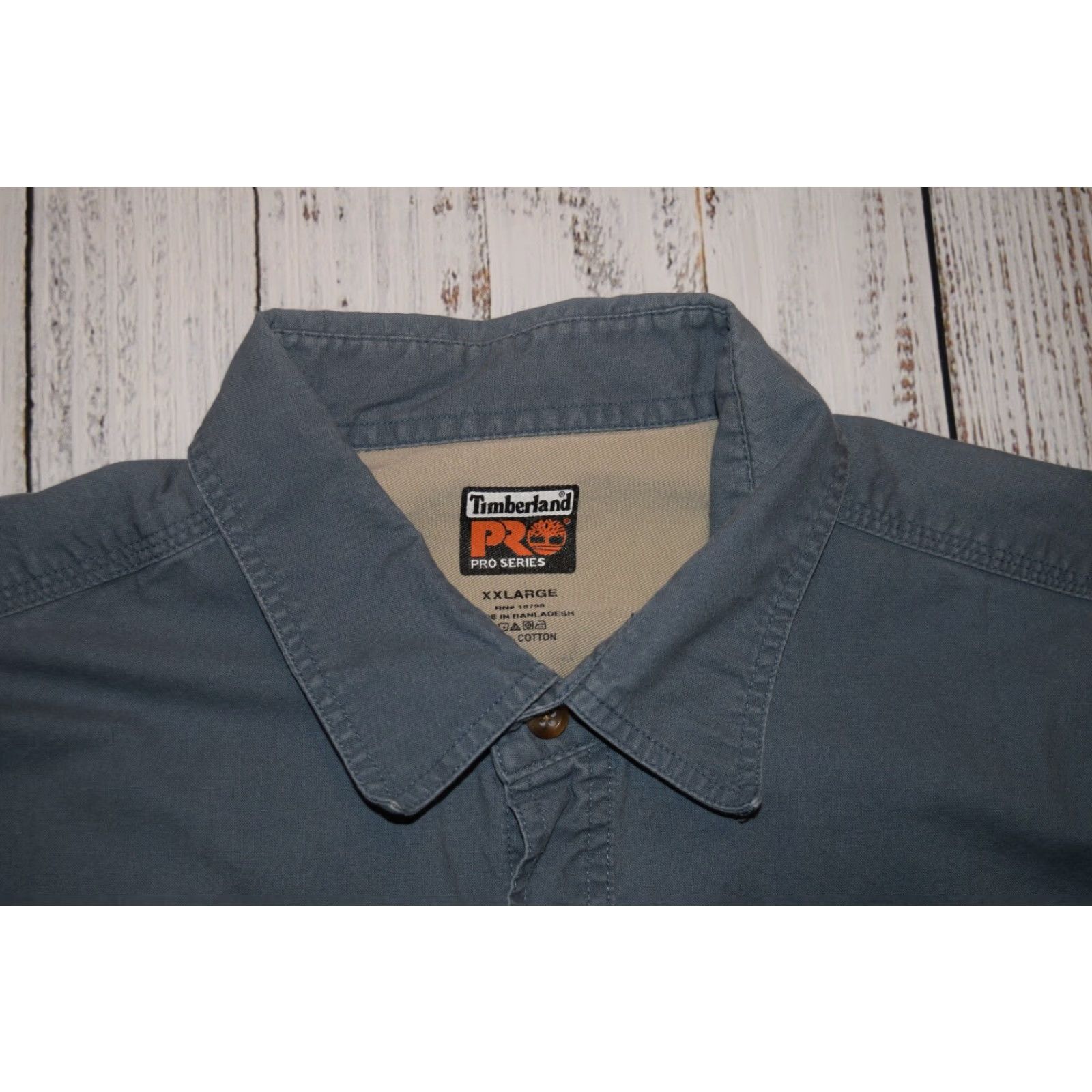 Timberland TIMBERLAND PRO SERIES BLUE LONG SLEEVE BUTTON SHIRT WORK OUTDOOR 2XL MENS Size US XXL / EU 58 / 5 - 5 Thumbnail