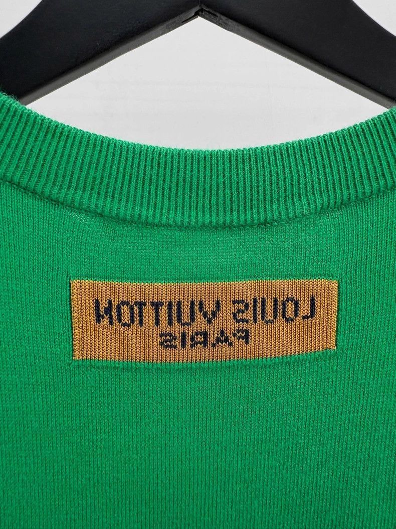 Louis Vuitton Louis Vuitton Green Knit Logo Short Sleeve -2505 Size US S / EU 44-46 / 1 - 6 Thumbnail