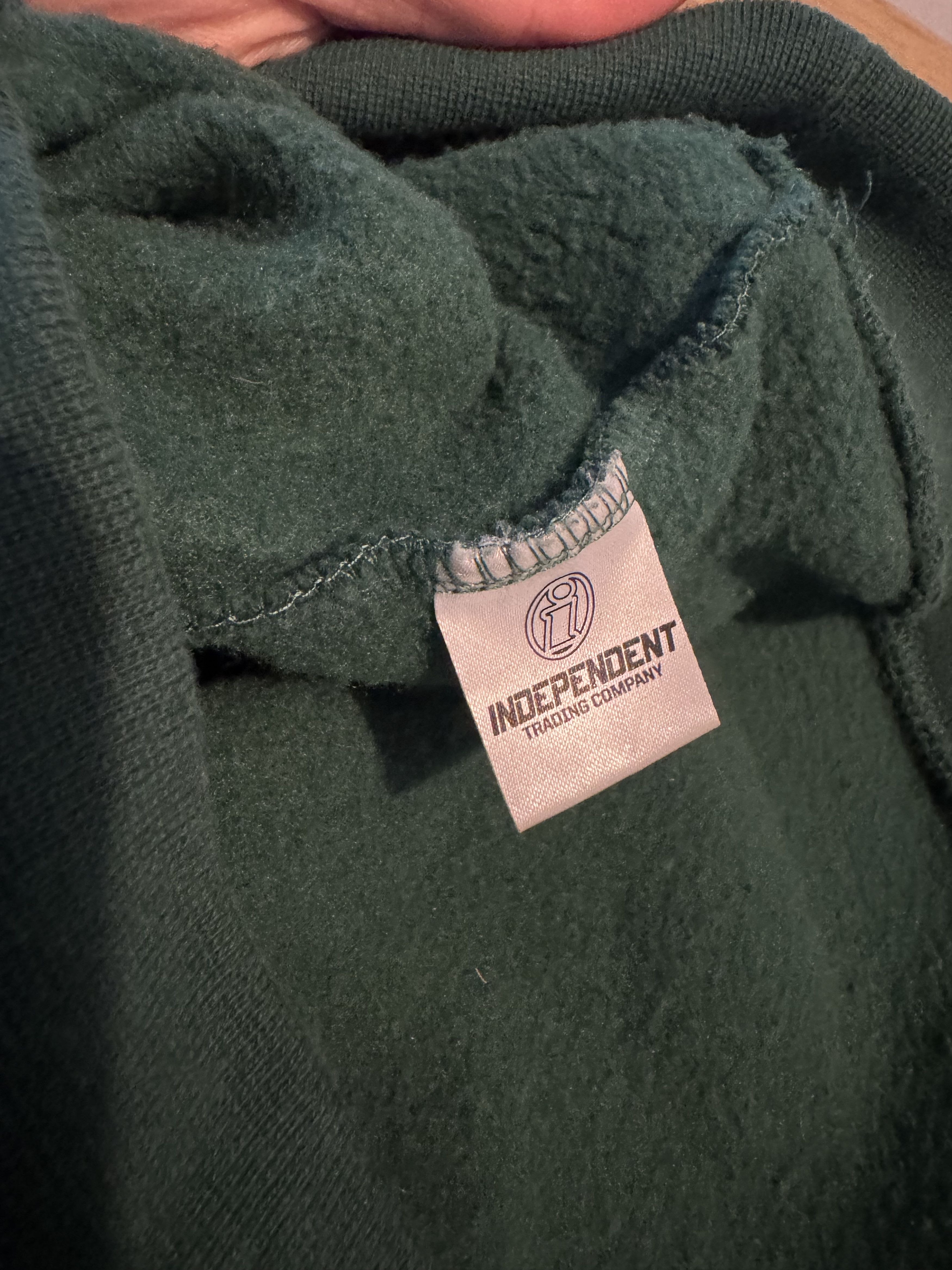 Pleasures Pleasures Core Logo Embroidered Hoodie Forest Size US M / EU 48-50 / 2 - 6 Thumbnail