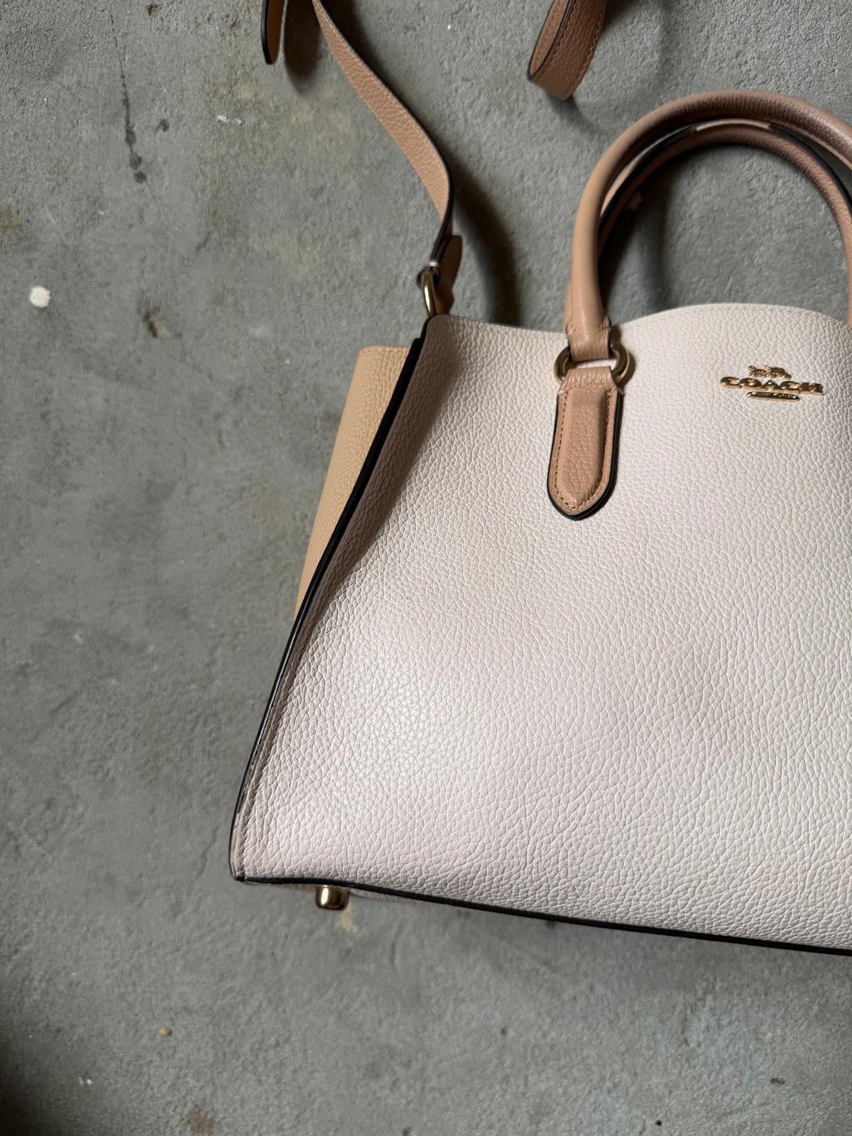 Coach Coach 2Way Channing Carryall Shoulder Bag White/Beige Size ONE SIZE - 2 Thumbnail