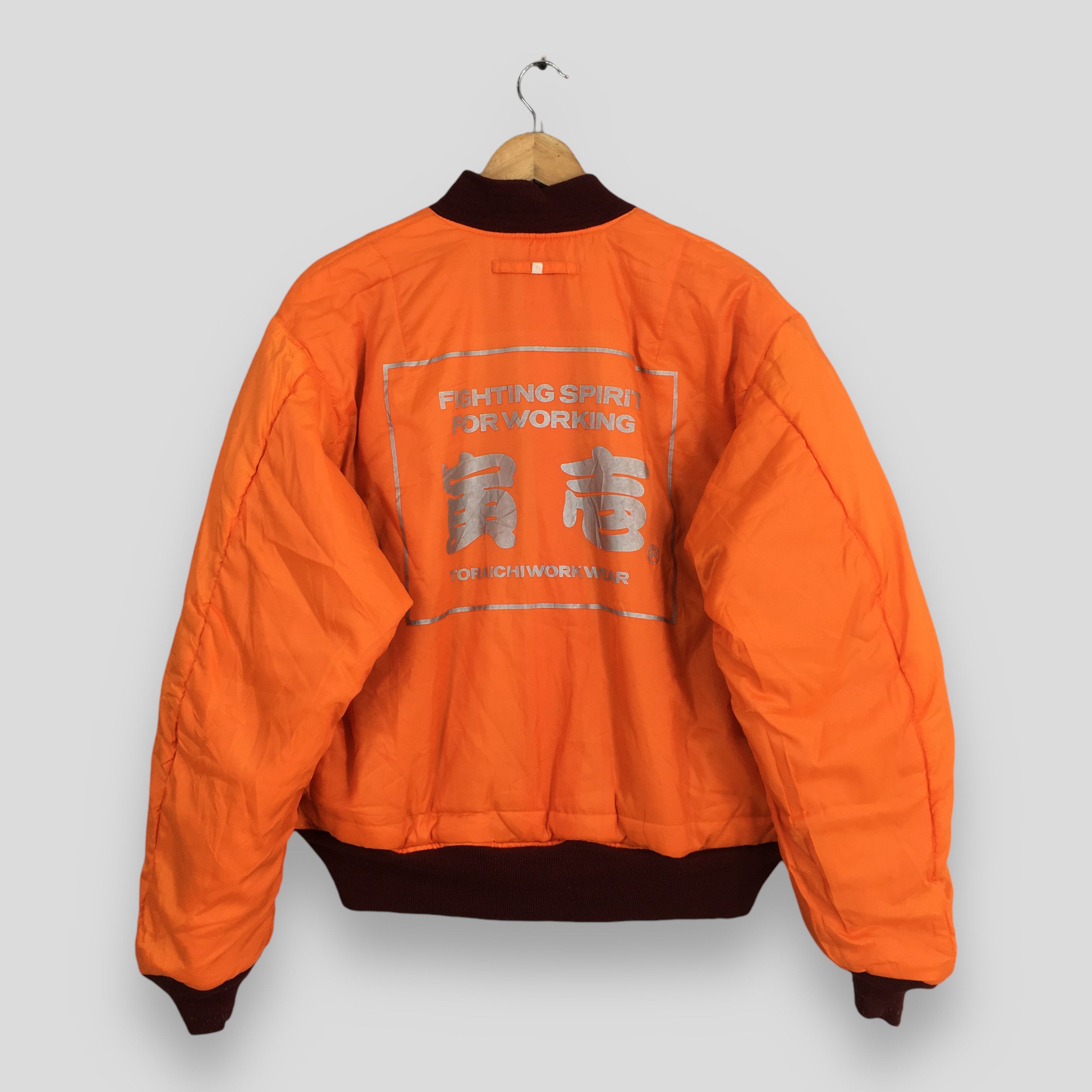 Alpha Industries Vintage 80s Tora MA -1 Reversible Flight Jacket Large Size US L / EU 52-54 / 3 - 12 Thumbnail