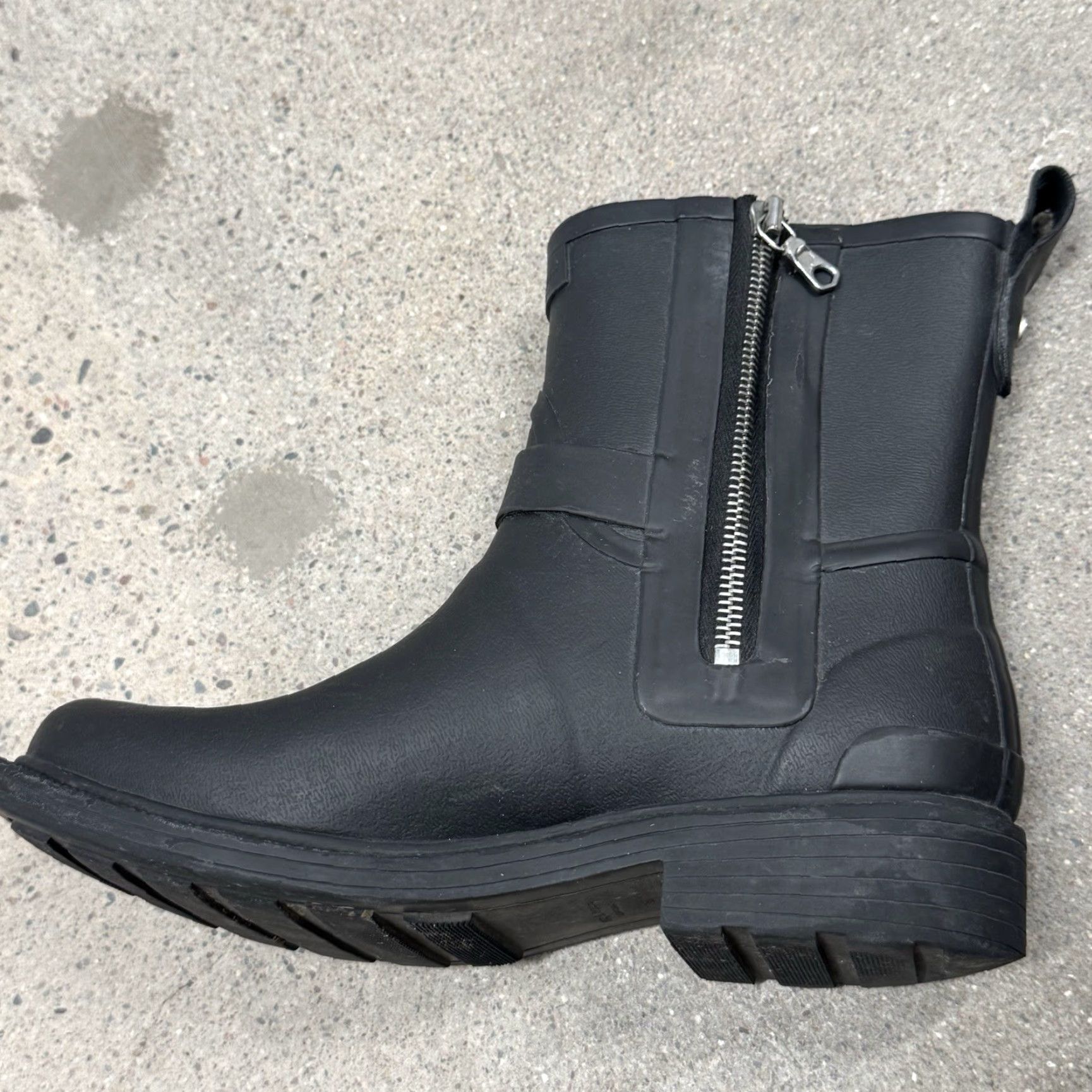Rag & Bone Rag & Bone Moto Rain Boots Black Rubber Size 36 Size US 6 / IT 36 - 6 Thumbnail