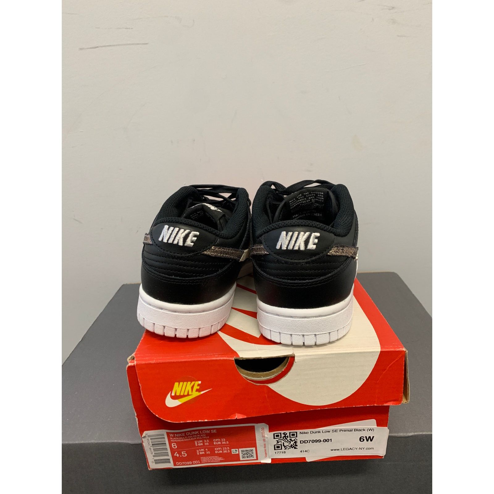 Nike Nike Dunk Low SE Primal Black Women's Size 6 NEW SHIPS NOW Size US 6 / IT 36 - 3 Thumbnail
