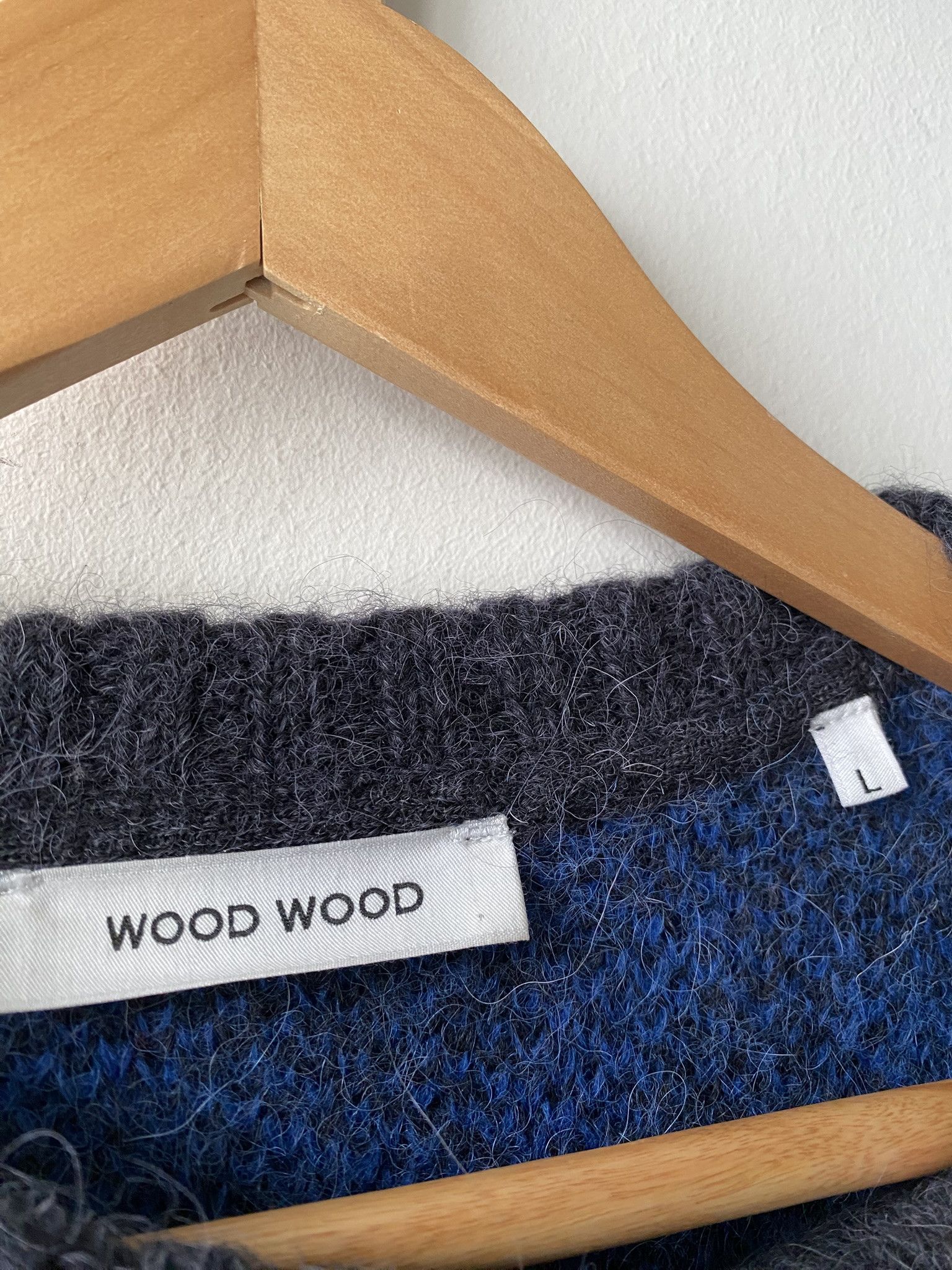 Wood Wood 50/L - Alpaca/Wool - Beckett Jacquard Jumper Size US L / EU 52-54 / 3 - 6 Thumbnail
