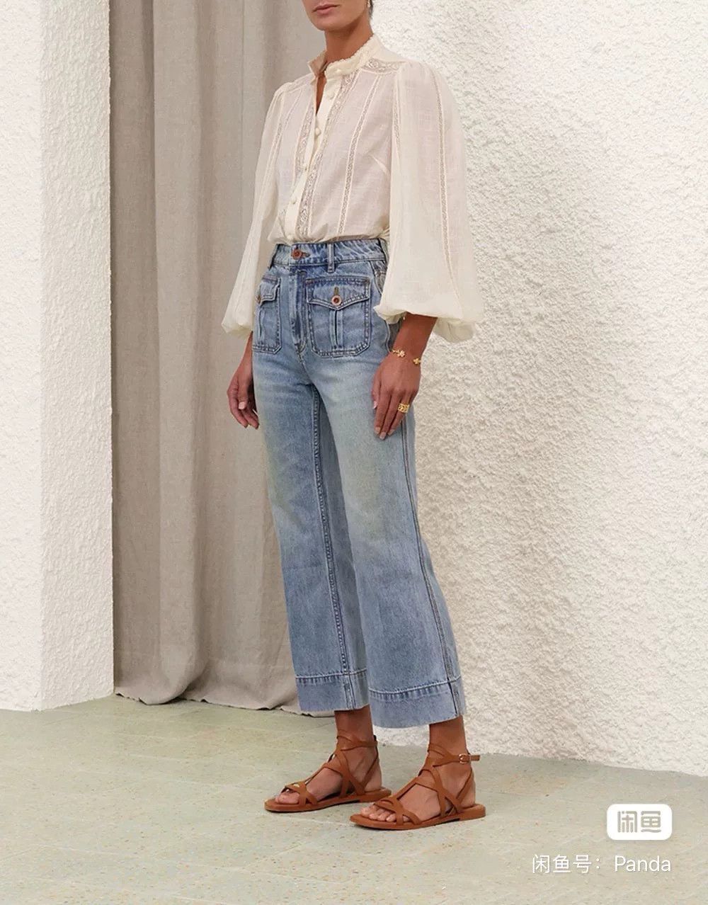 Zimmermann Zimmermann Flared Denim Pants Size 26" / US 2 / IT 38 - 1 Thumbnail