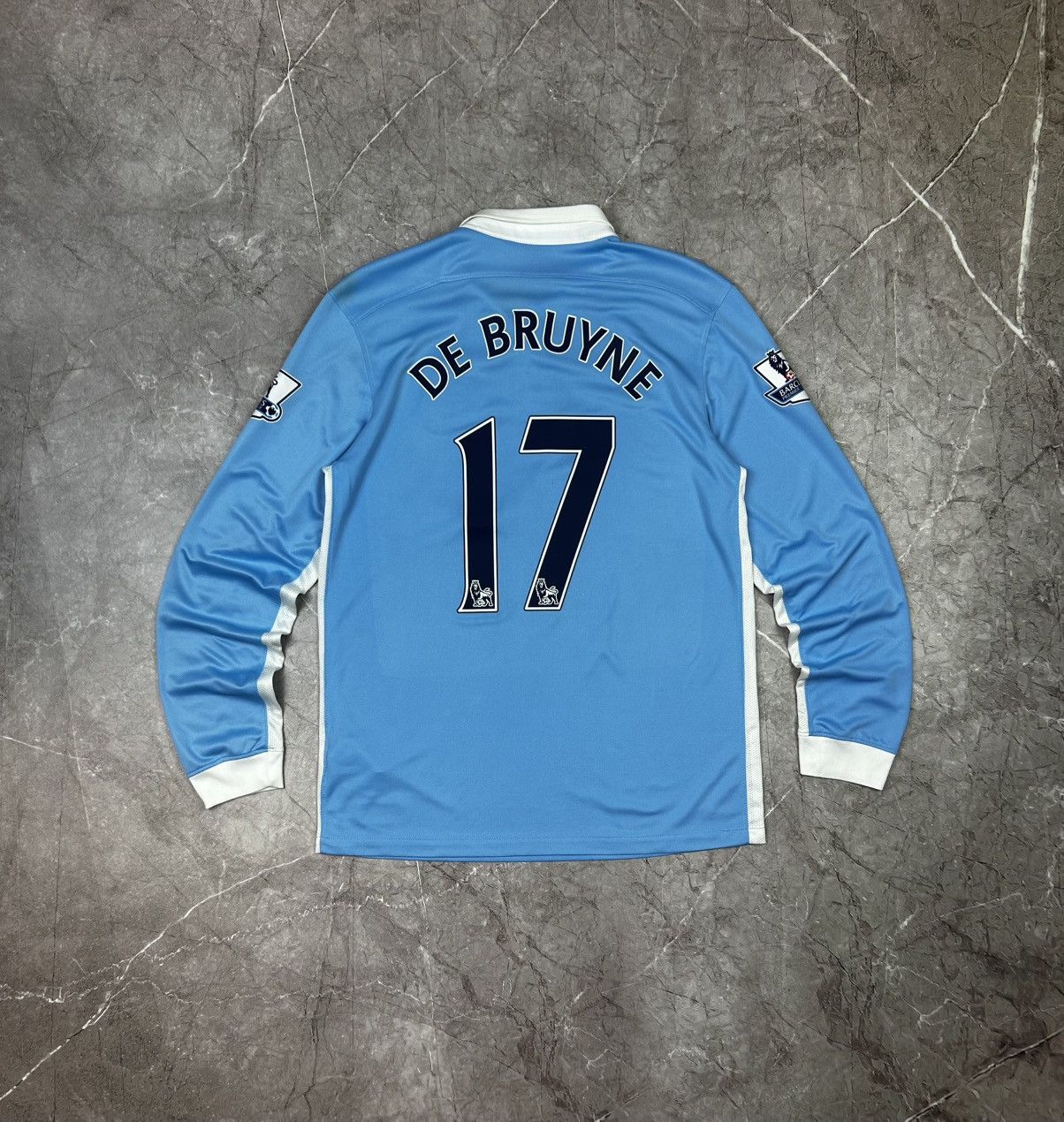 Nike Nike Manchester City De Bruyne 2017/18 home Long Sleeve Size US M / EU 48-50 / 2 - 19 Thumbnail