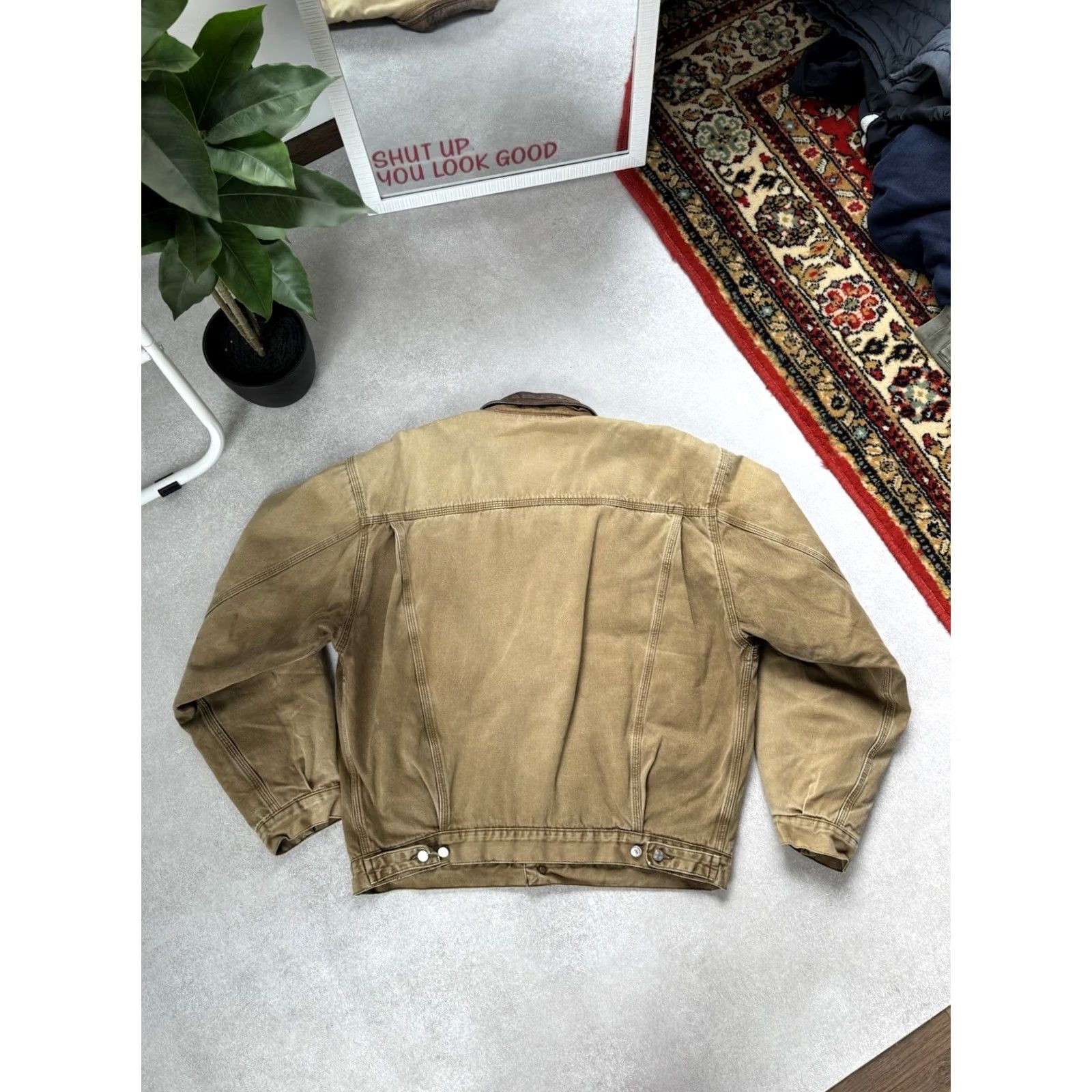 Diesel VINTAGE Diesel Jacket Brown 90s Workwear Canvas Button-Up M Mens Bomber Jacket Size US M / EU 48-50 / 2 - 6 Thumbnail