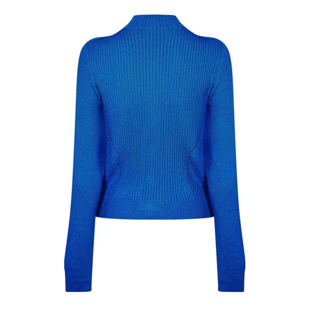Balmain o1g2r1mq0924 Button Knit Cardigan in Blue Size L / US 10 / IT 46 - 2 Thumbnail