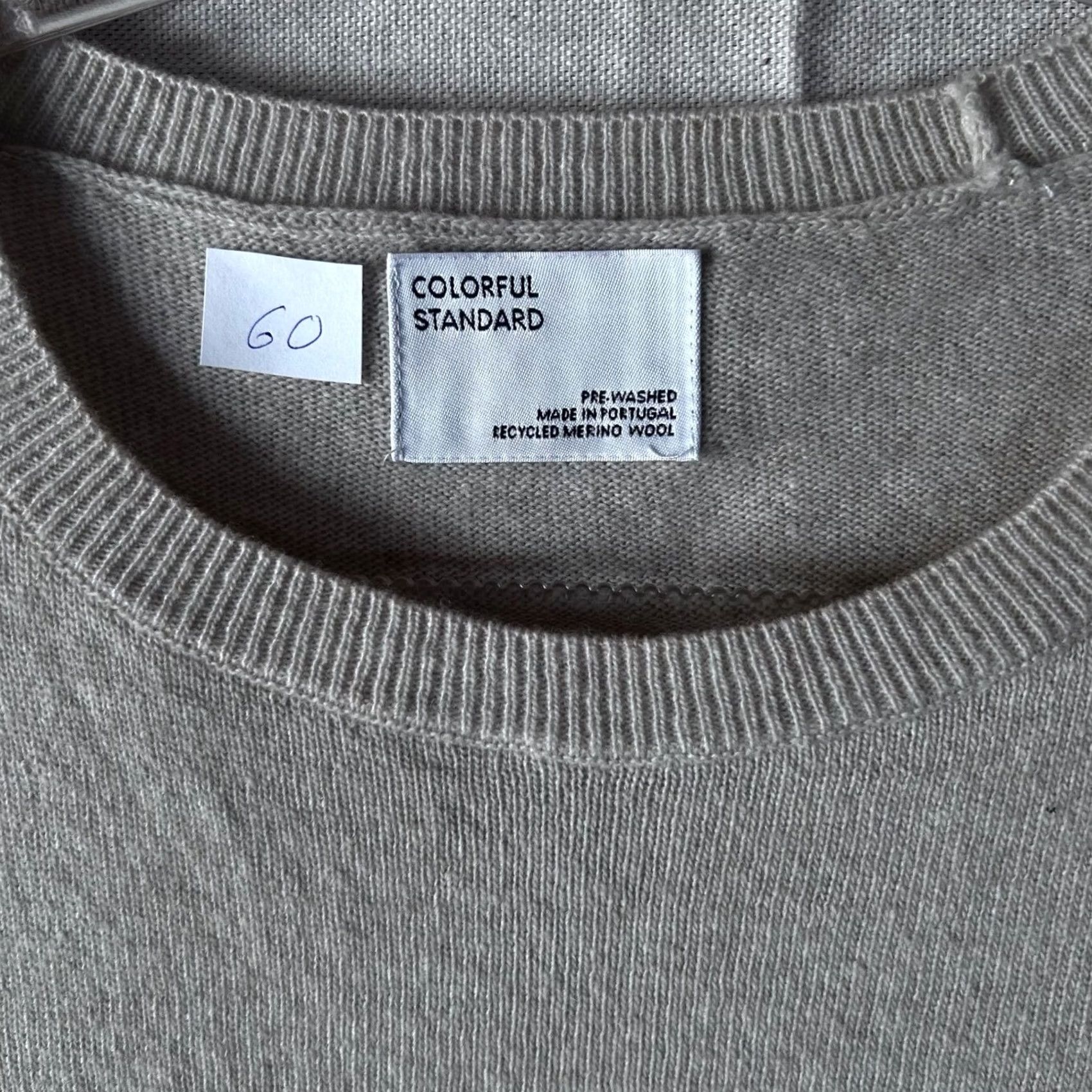 Colorful Standard Colorful Standard Recycled Merino Wool Crewneck Sweater Beige CS5084 Mens L Size US L / EU 52-54 / 3 - 2 Thumbnail
