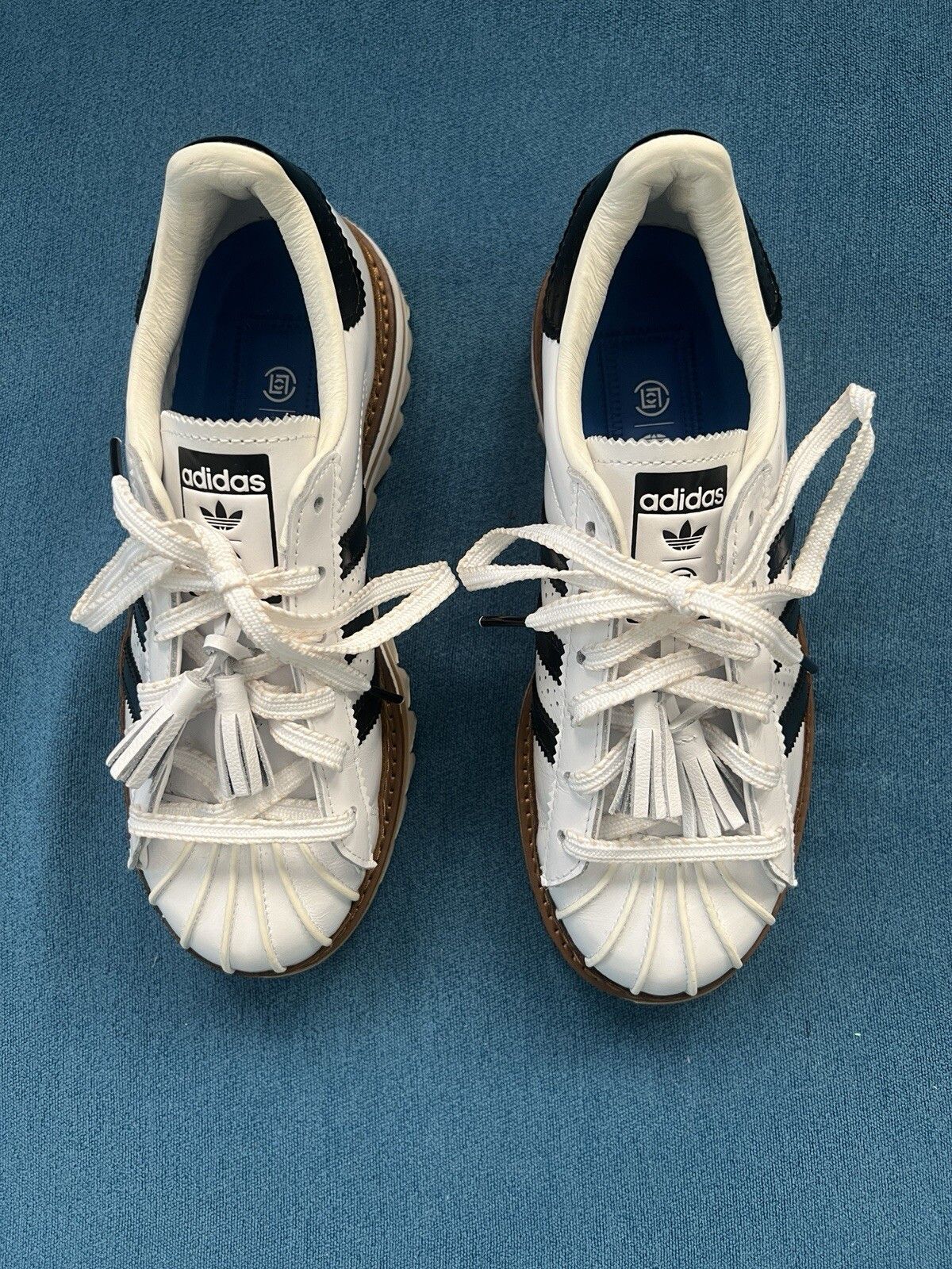 Adidas  CLOT Superstar White Black Women's Size 6 Men's Size 4.5 | Grailed