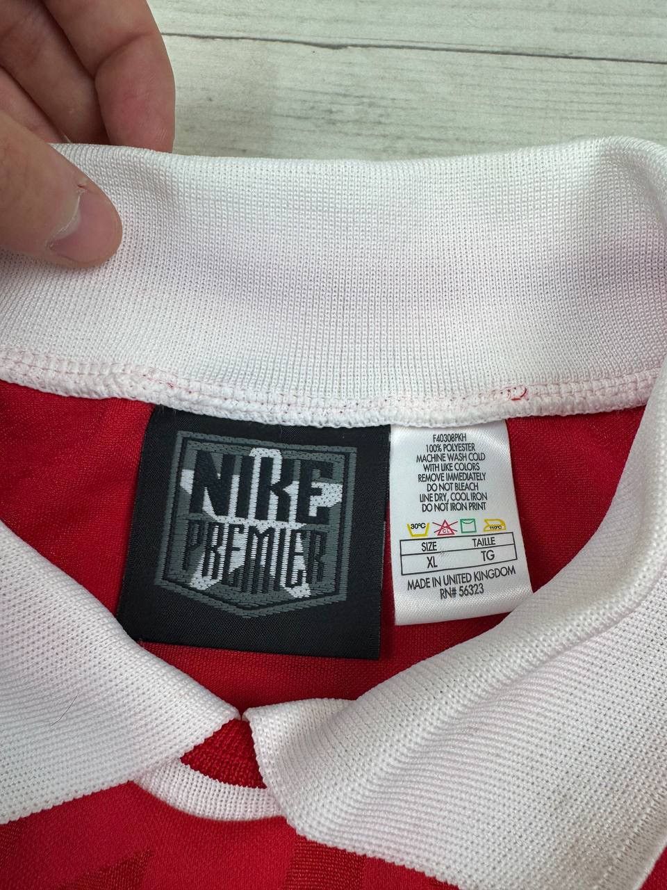 Nike Vintage Nike Arsenal 1994 1996 Home Shirt Soccer Jersey Size US XL / EU 56 / 4 - 7 Thumbnail