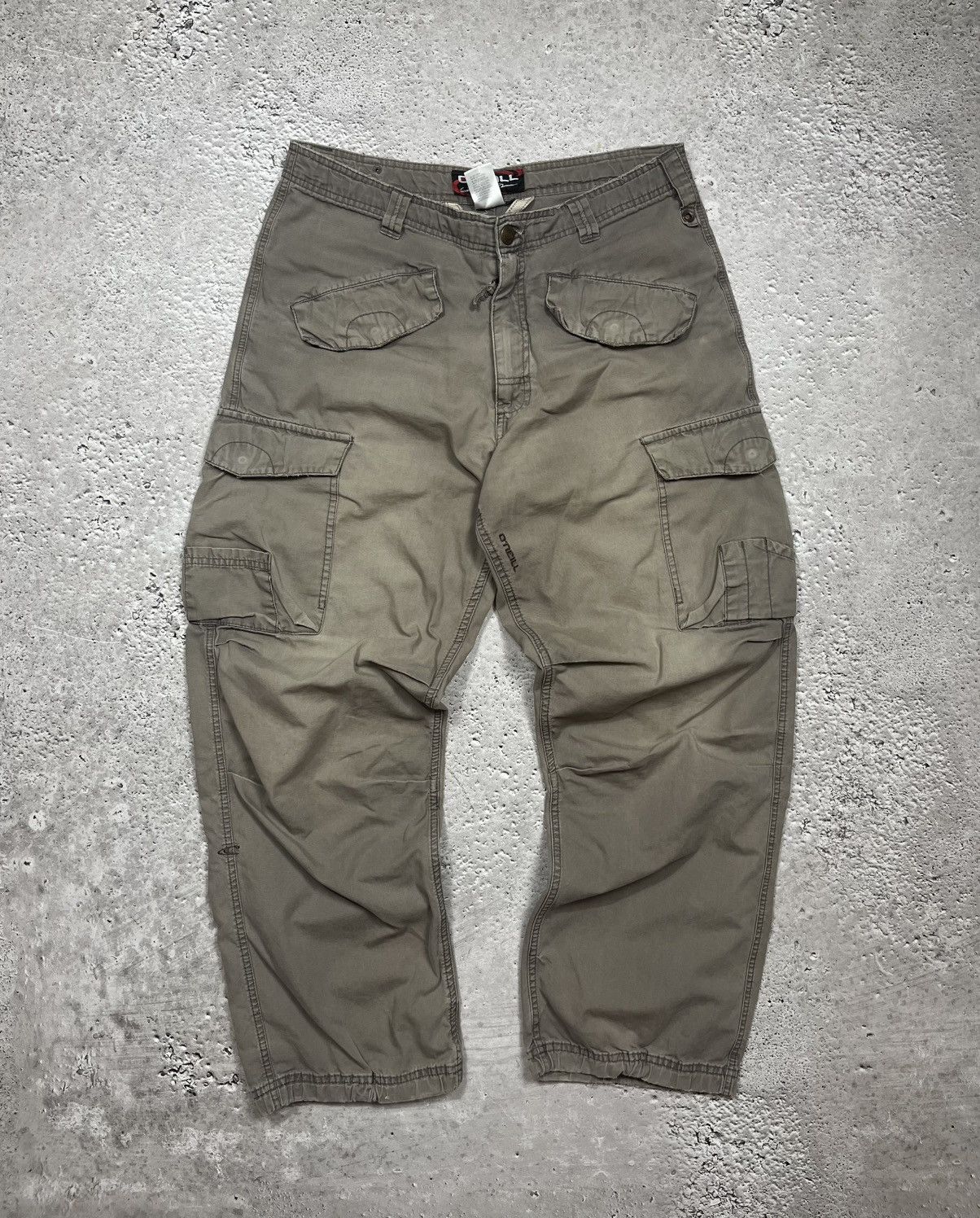 O'Neill × Vintage O’Neill Baggy Faded Cargo Pants Wide Fit Workwear Style Size US 34 / EU 50 - 1 Thumbnail
