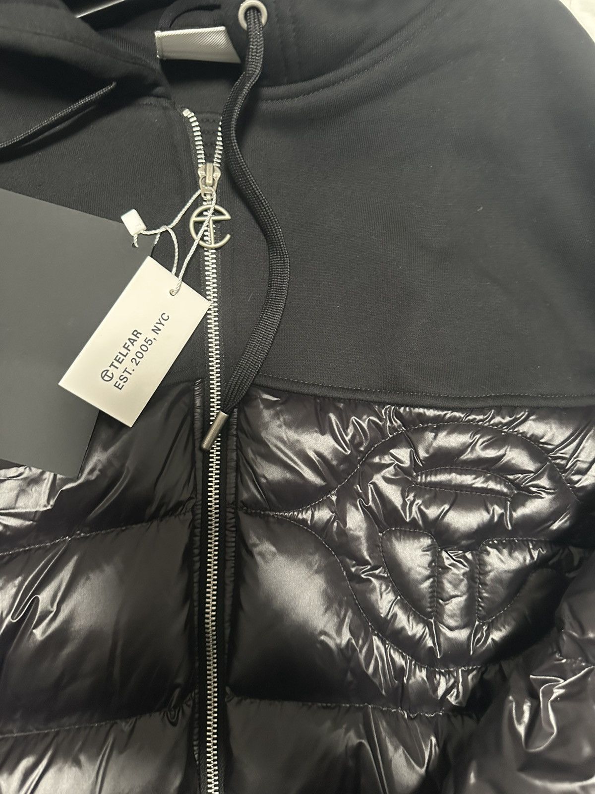 Moose Knuckles × Telfar Telfar X Moose Knuckles Puff Hoodie Black - M/L (Unisex) Size US M / EU 48-50 / 2 - 2 Thumbnail