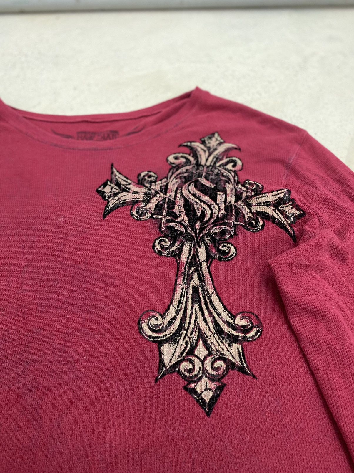 Hysteric Glamour Crazy Y2k Raw State Affliction Cross Long Sleeve Distressed Size US XL / EU 56 / 4 - 5 Thumbnail