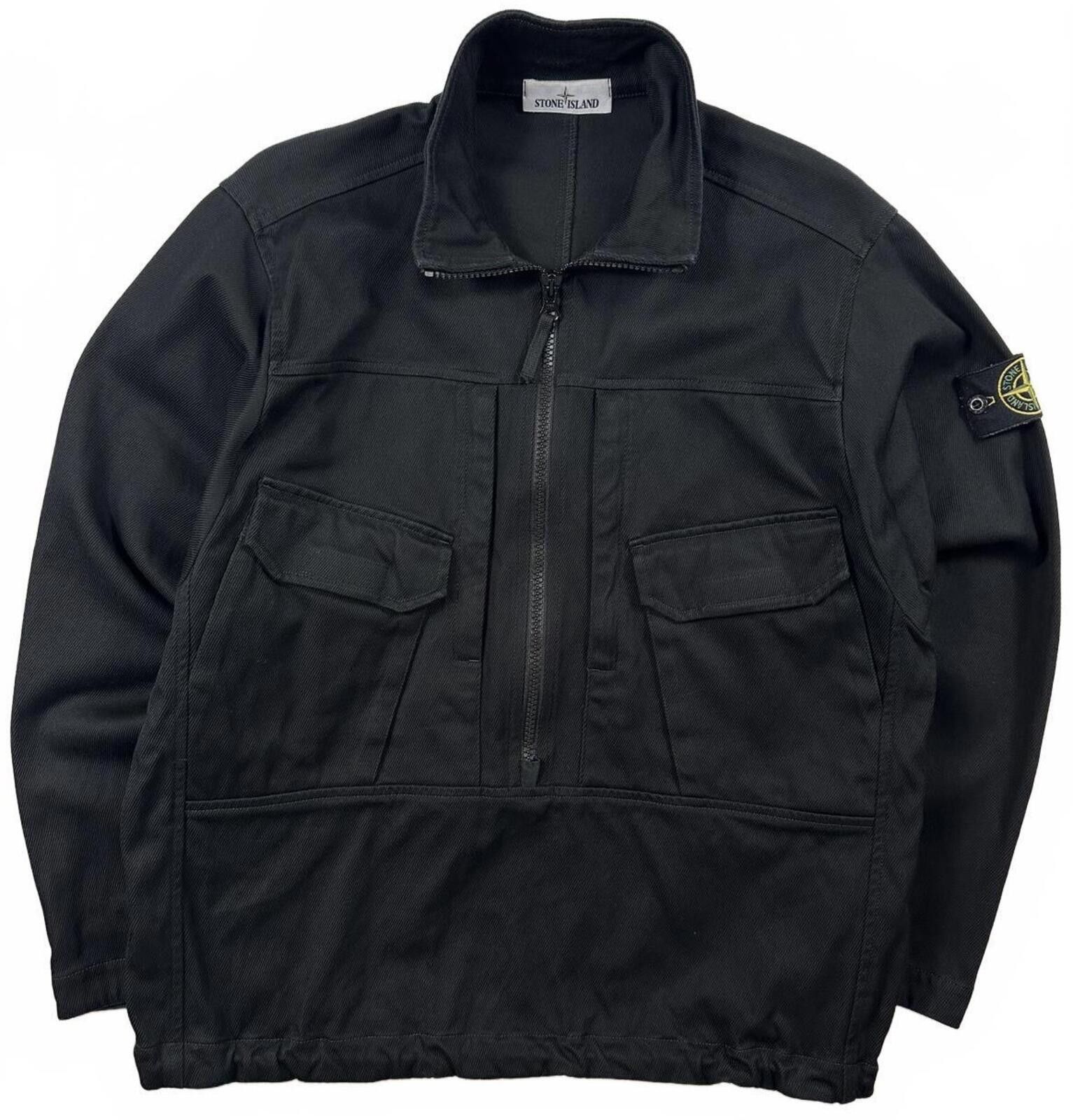Stone Island Stone Island 3/4 Zip Smock Jacket Black Medium Size US M / EU 48-50 / 2 - 1 Thumbnail