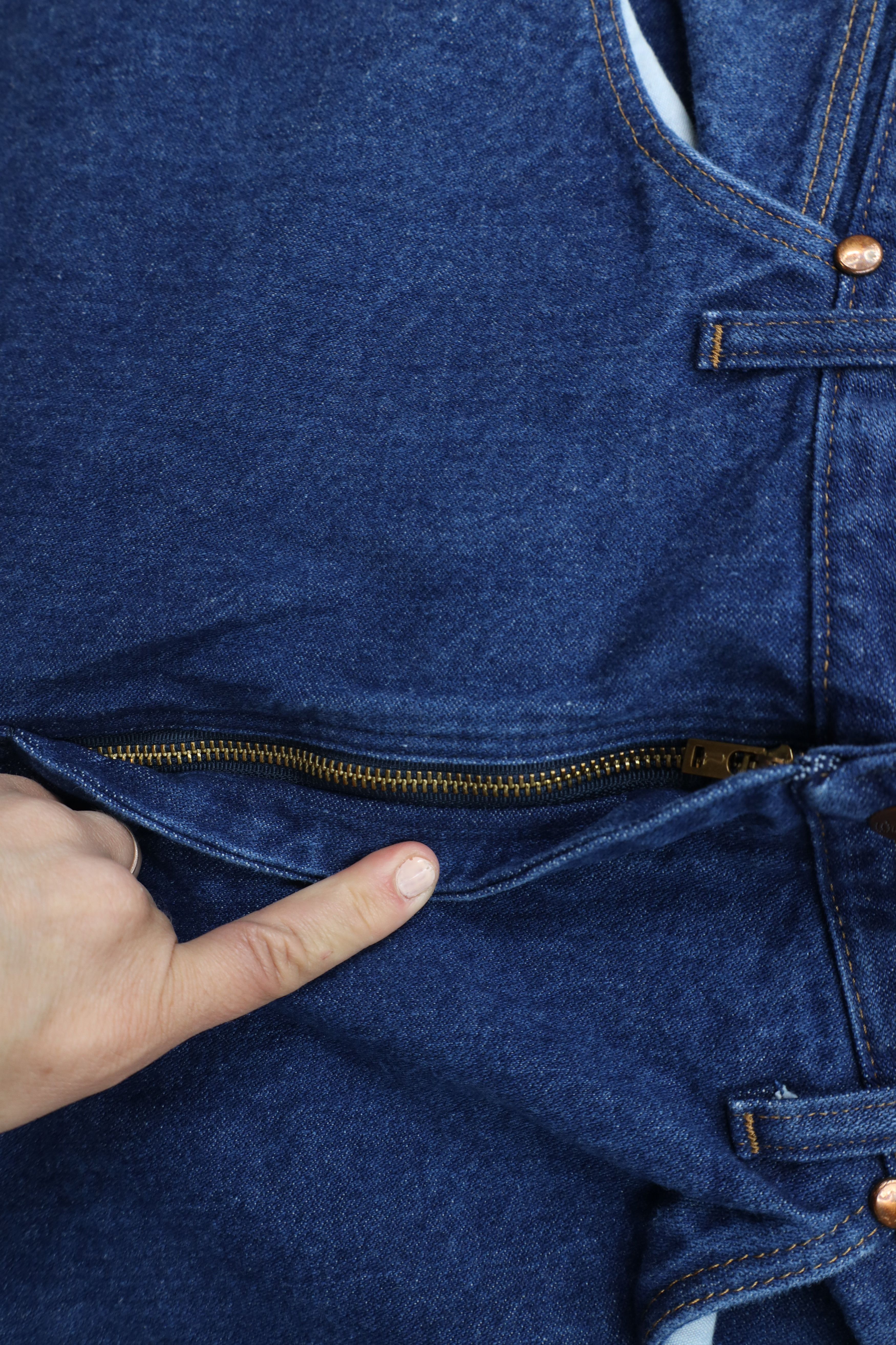 Vintage × Wrangler Vintage 90s Wrangler Western Straight Leg Denim Jeans Blue Size US 35 - 5 Thumbnail