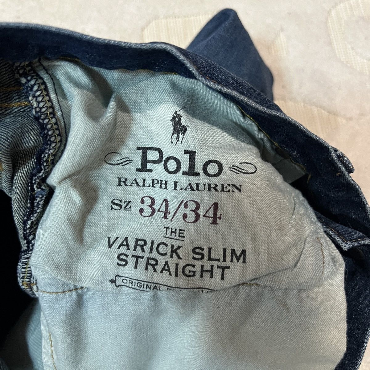 Ralph Lauren Ralph Lauren Polo Varick Slim Straight Jeans Mens 34x32 Size US 34 / EU 50 - 5 Thumbnail