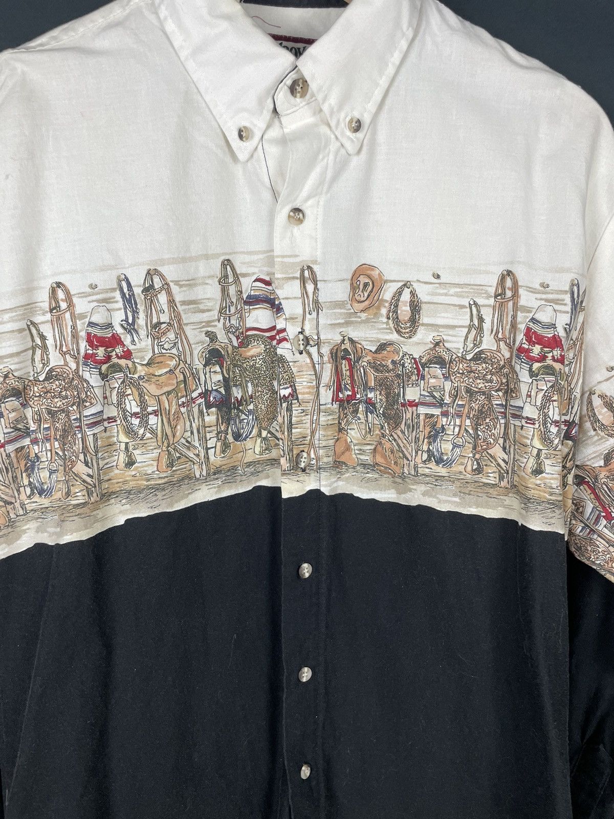 Cowboy Equipment Vintage Cowboys Turtle mens shirt horse Tack room print Size US M / EU 48-50 / 2 - 3 Thumbnail