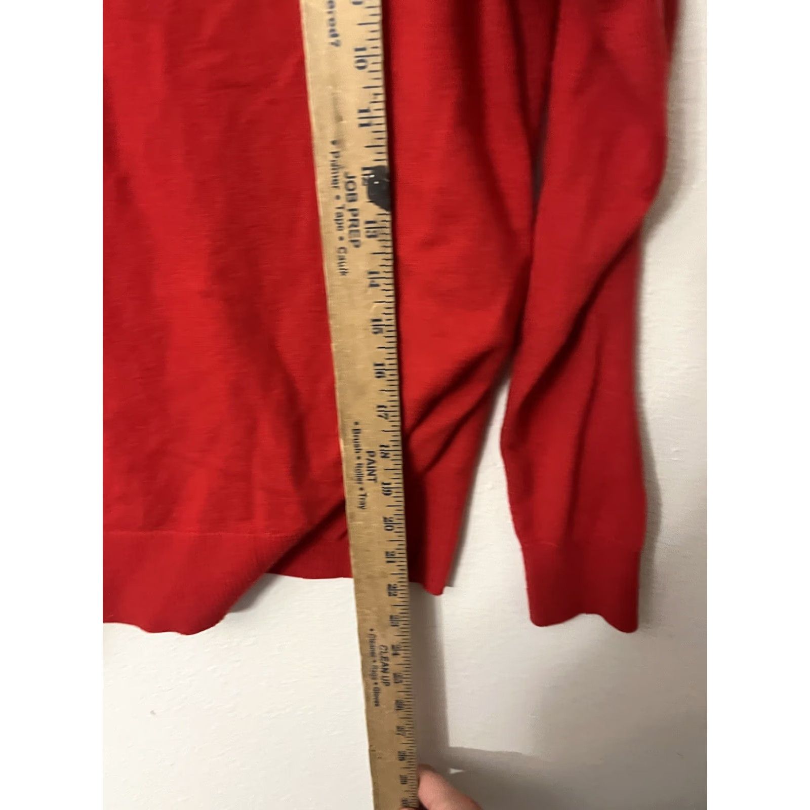 Gap VINTAGE Gap Women's Small Red Nylon Wool Acrylic Boat Neck Long Sleeve Pullover Sweater Size S / US 4 / IT 40 - 5 Thumbnail