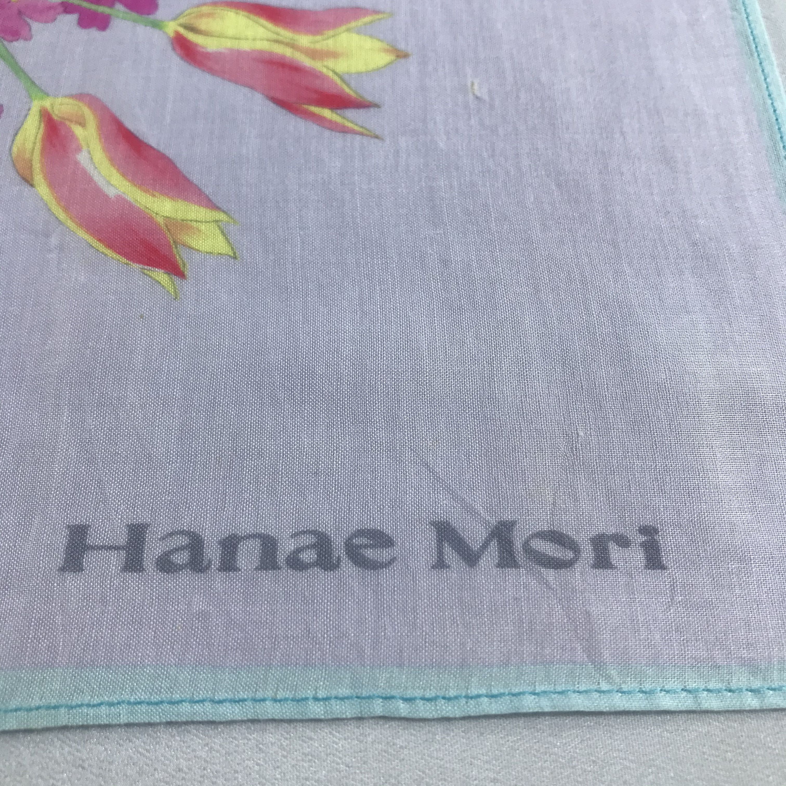 Hanae Mori Hanae Mori Floral Handkerchief Neckerchief Bandana H920 Size ONE SIZE - 3 Thumbnail