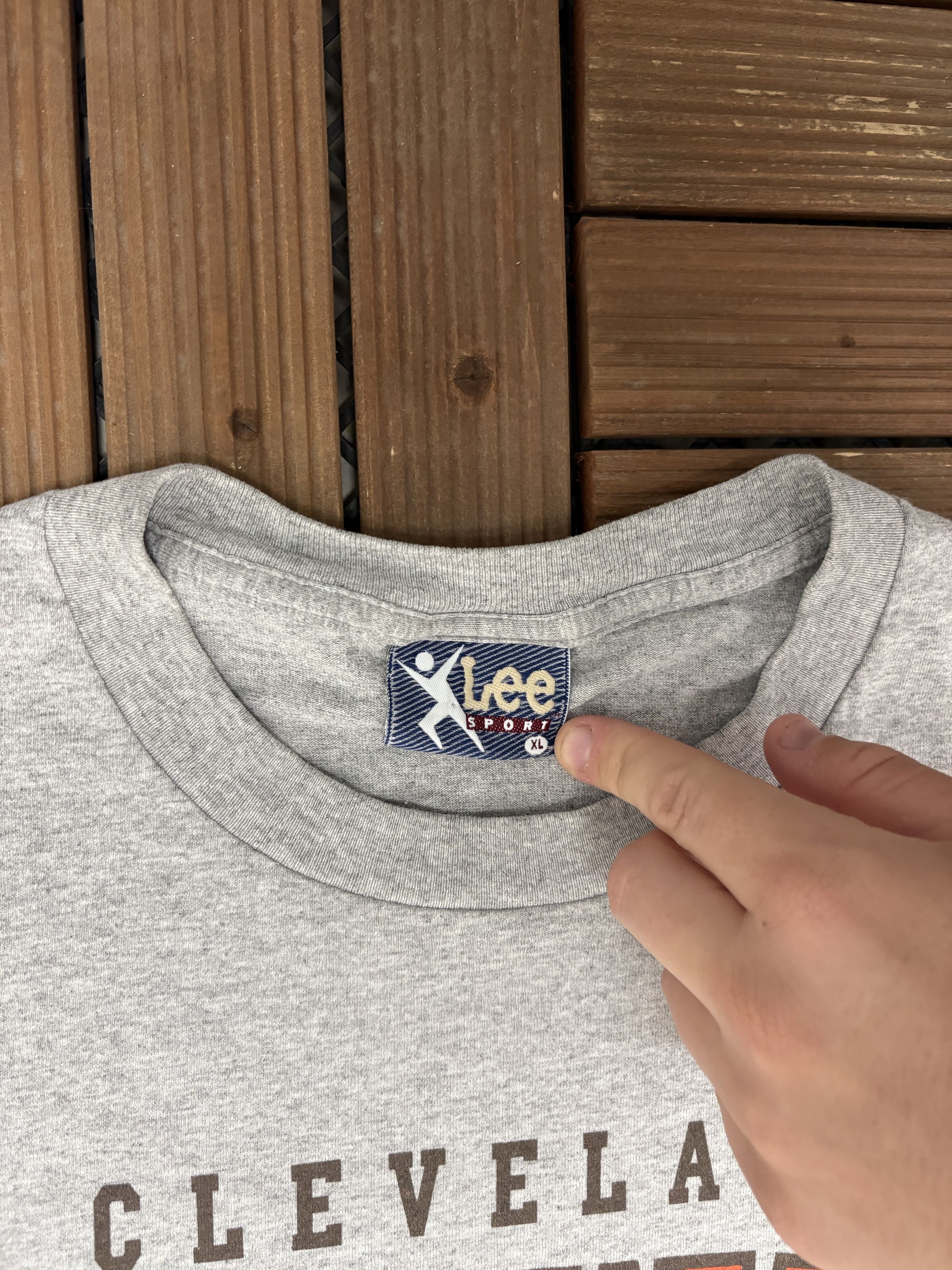 Nutmeg × Vintage Cleveland Browns Football Club Vintage Grey T-Shirt Tee Size US XL / EU 56 / 4 - 6 Thumbnail