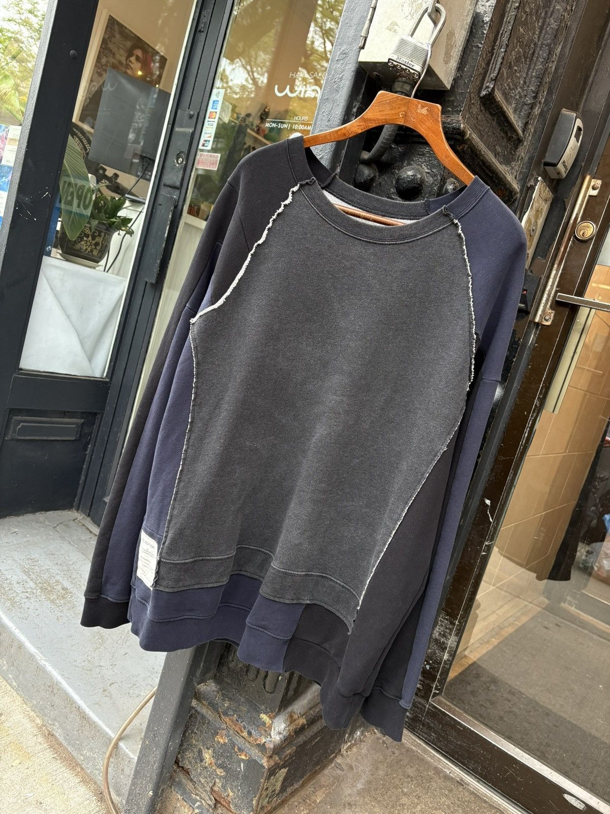 Maison Margiela MAISON MARGIELA - Re-Edition Oversized Patchwork Sweater 🫐 Size US M / EU 48-50 / 2 - 1 Thumbnail