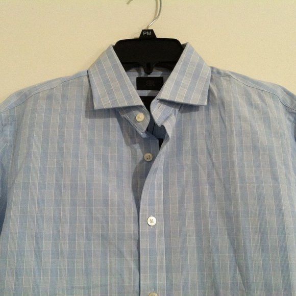 Banana Republic BANANA REPUBLIC MENS NEW BLUE COTTON DRESS SHIRT SIZE: S Size US S / EU 44-46 / 1 - 1 Thumbnail