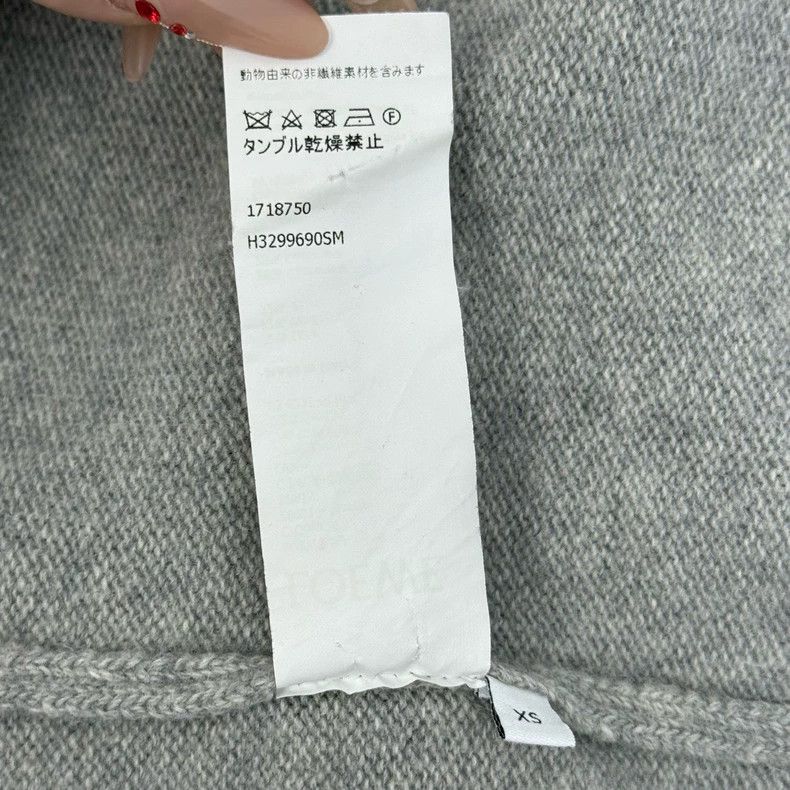 Loewe loewe Grey contrasting wool sweater 2504-Nextarrow Size US XS / EU 42 / 0 - 6 Thumbnail