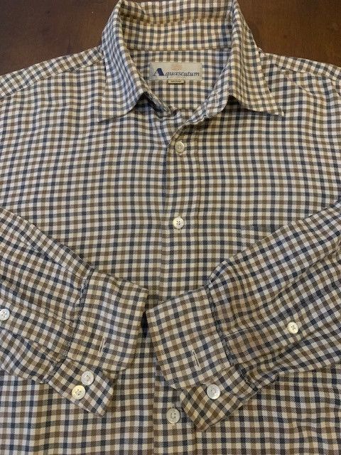 Aquascutum Vintage Aquasqutum Long shirt Original Size US M / EU 48-50 / 2 - 1 Thumbnail