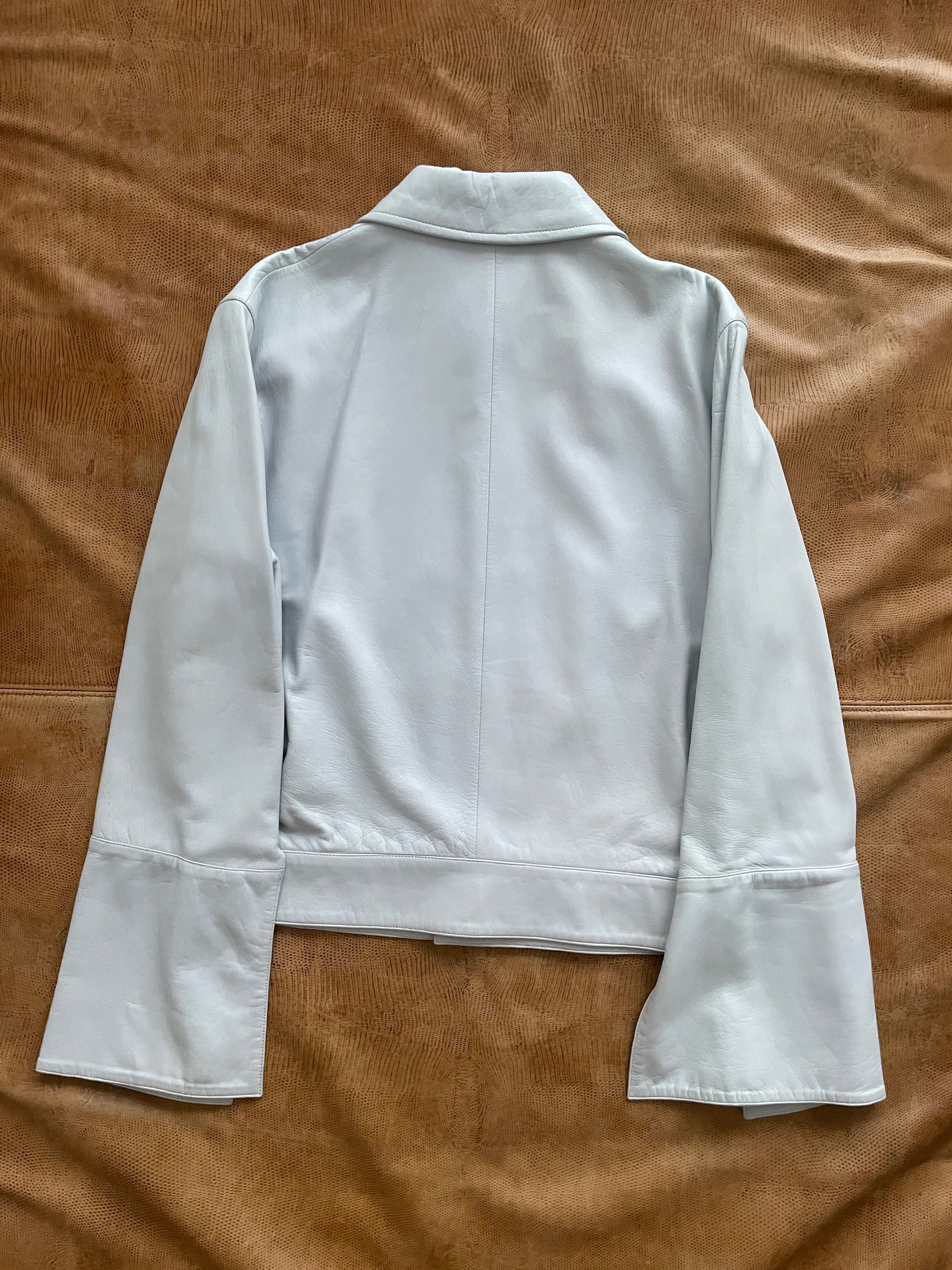 Yves Saint Laurent Rive Gauche SS00 Leather Jacket - Hedi Slimane Size US M / EU 48-50 / 2 - 2 Thumbnail