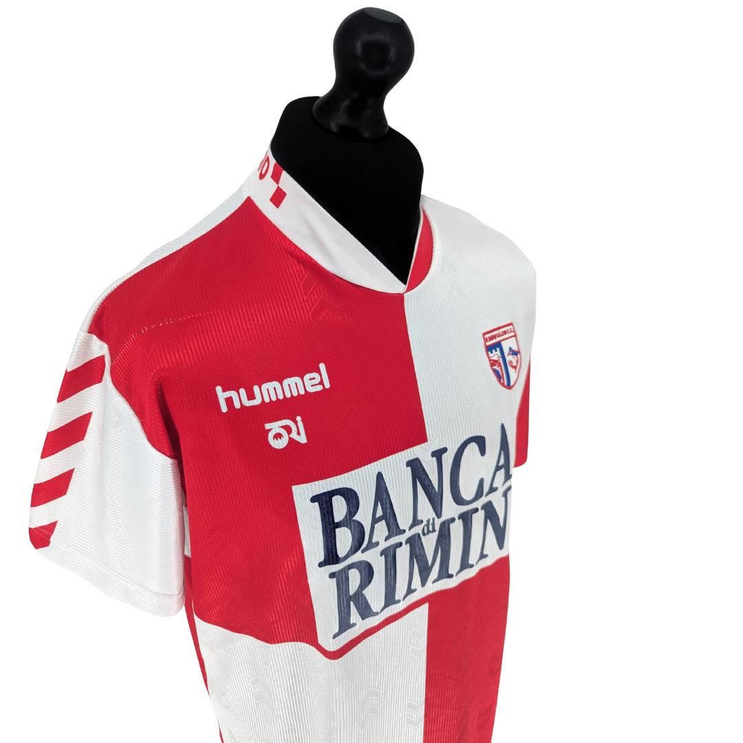 Hummel Rimini Calcio home football shirt 2005/06 - (L) Size US L / EU 52-54 / 3 - 4 Thumbnail