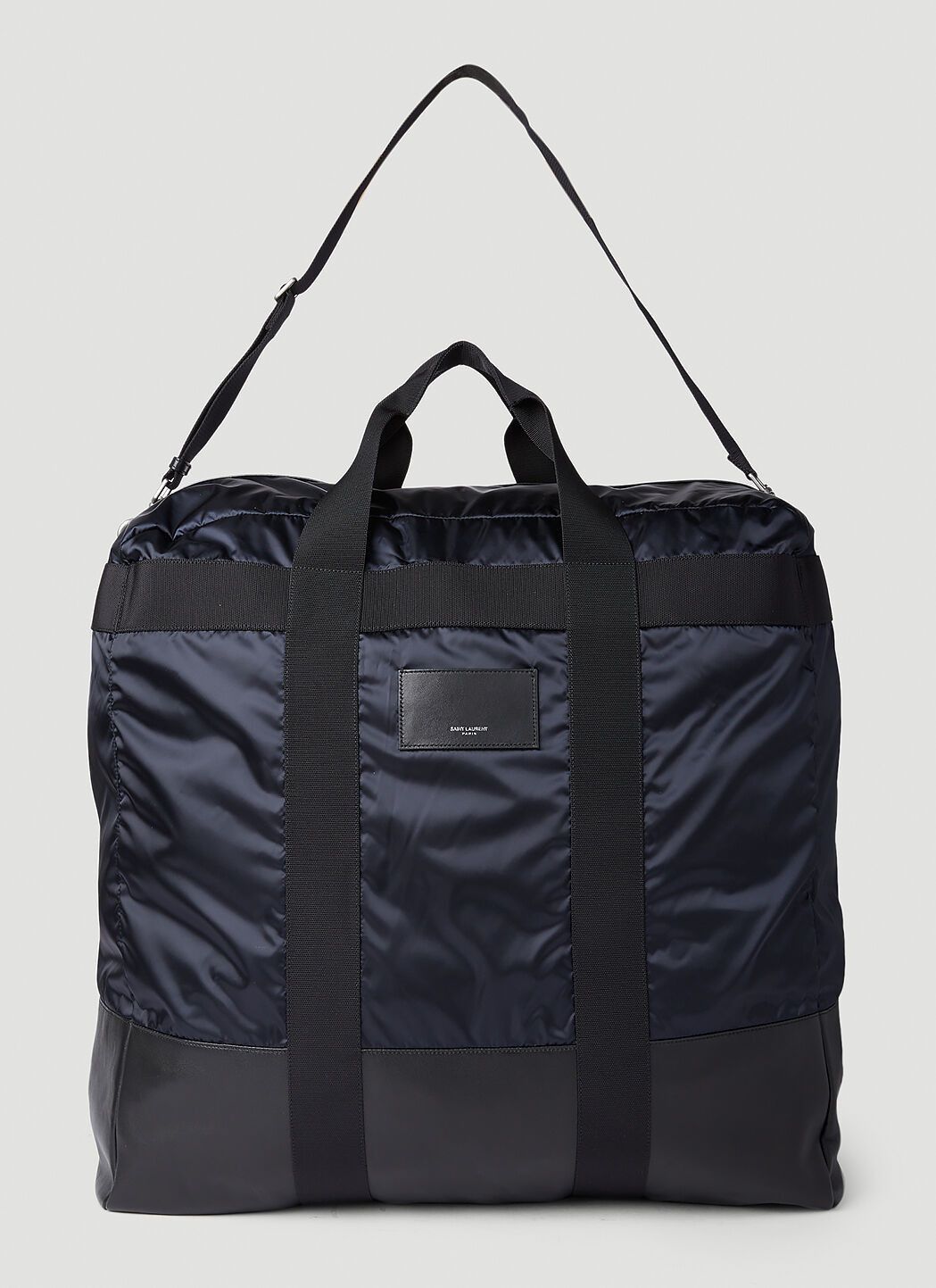 Saint Laurent Paris o1s1wg111124 Size: OS / City Leather Trimmed Tote Bag Blue Size ONE SIZE - 2 Thumbnail