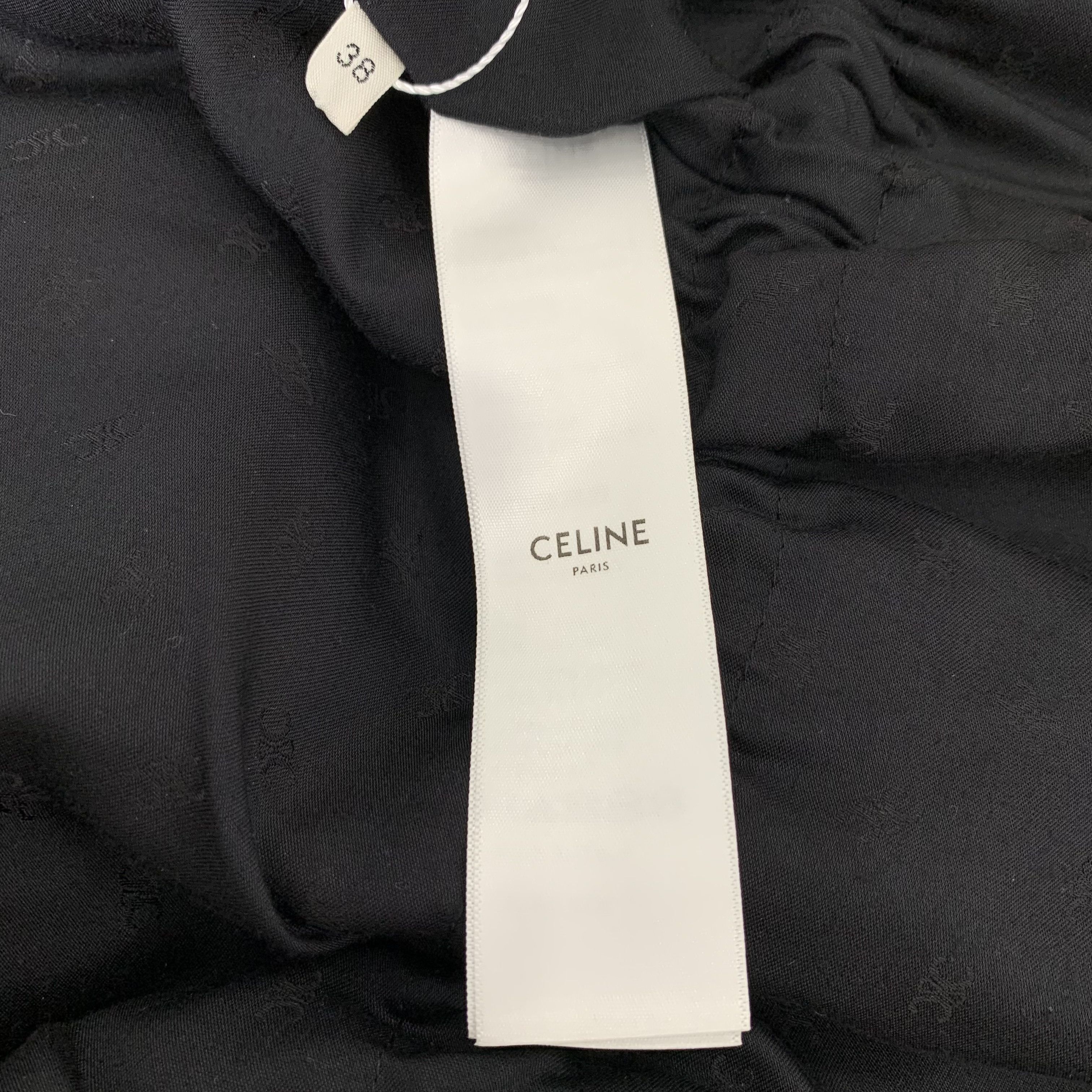 Celine Leather Jacket with Gold Buttons (Size S)
