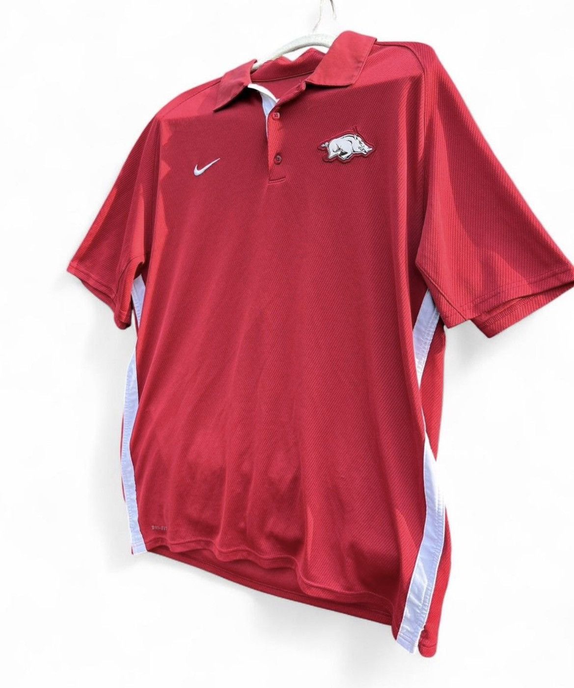 Nike Nike Dri-Fit Arkansas Razorbacks Polo Shirt Red Size US L / EU 52-54 / 3 - 3 Thumbnail