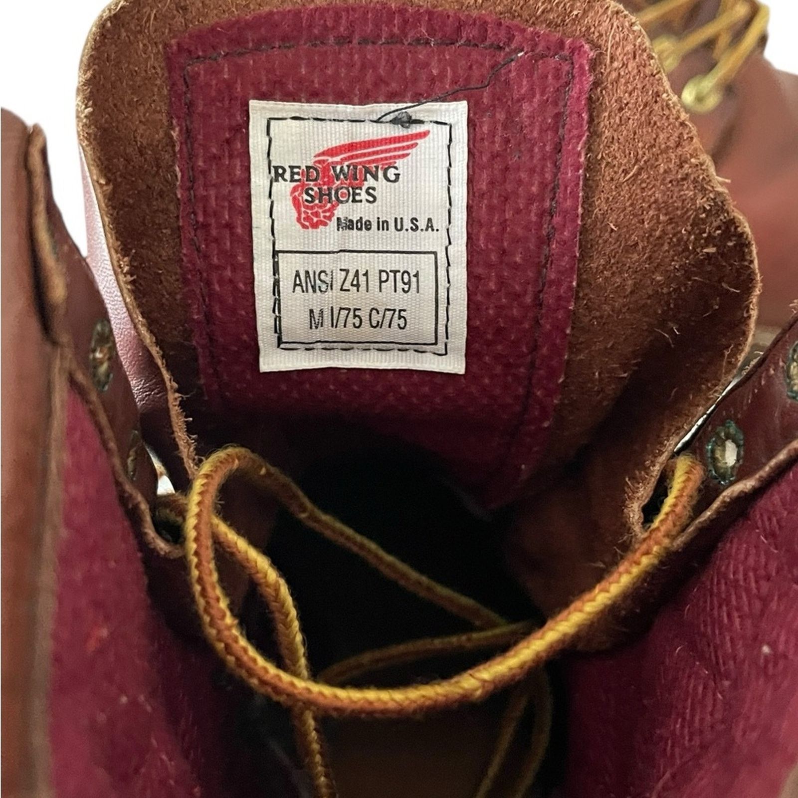 Red Wing vintage Red Wing PT91 work boots Size:9.5 D Size US 9.5 / EU 42-43 - 7 Thumbnail