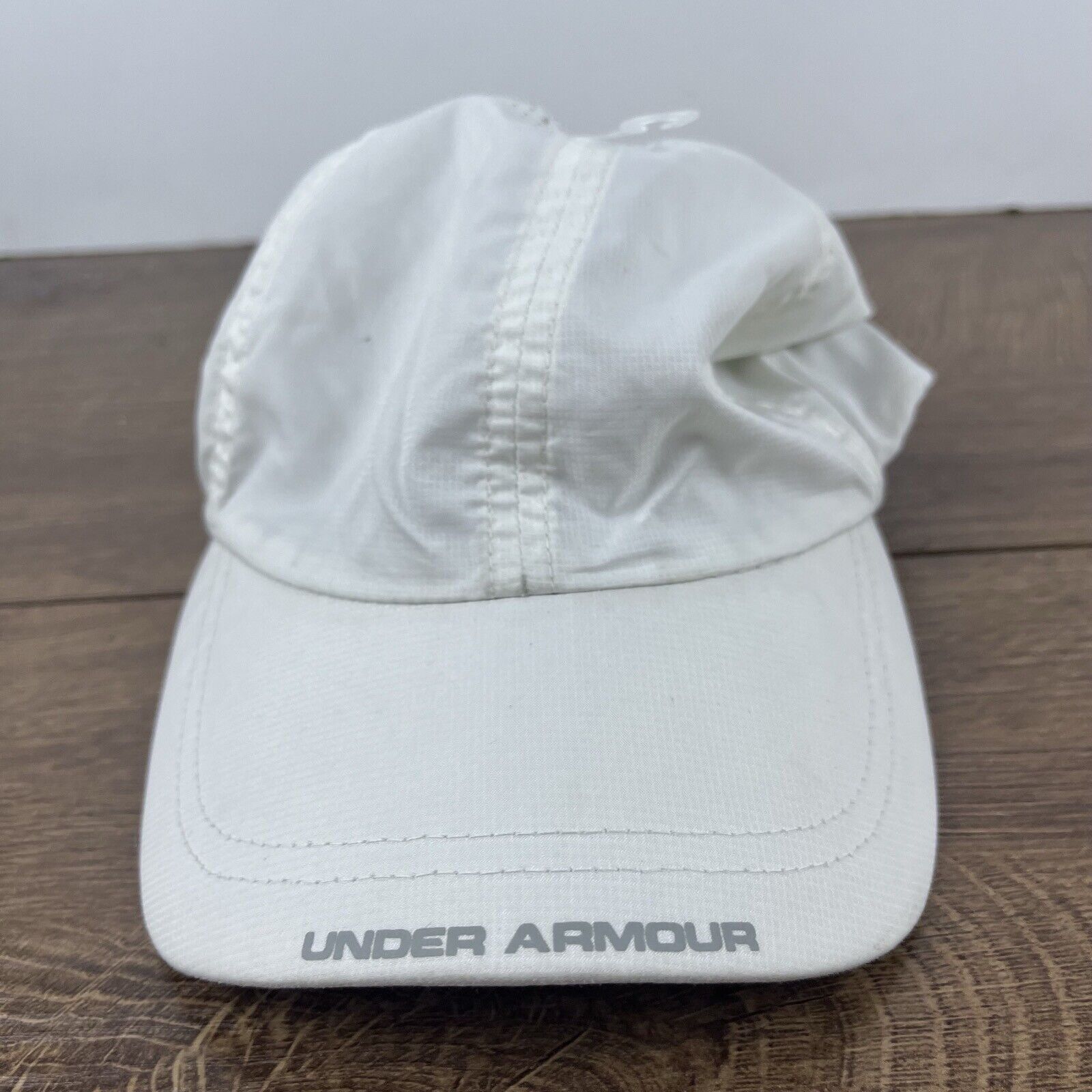 Under Armour Under Armour White Hat Running Hat White Adjustable Hat Whit Size ONE SIZE - 5 Thumbnail