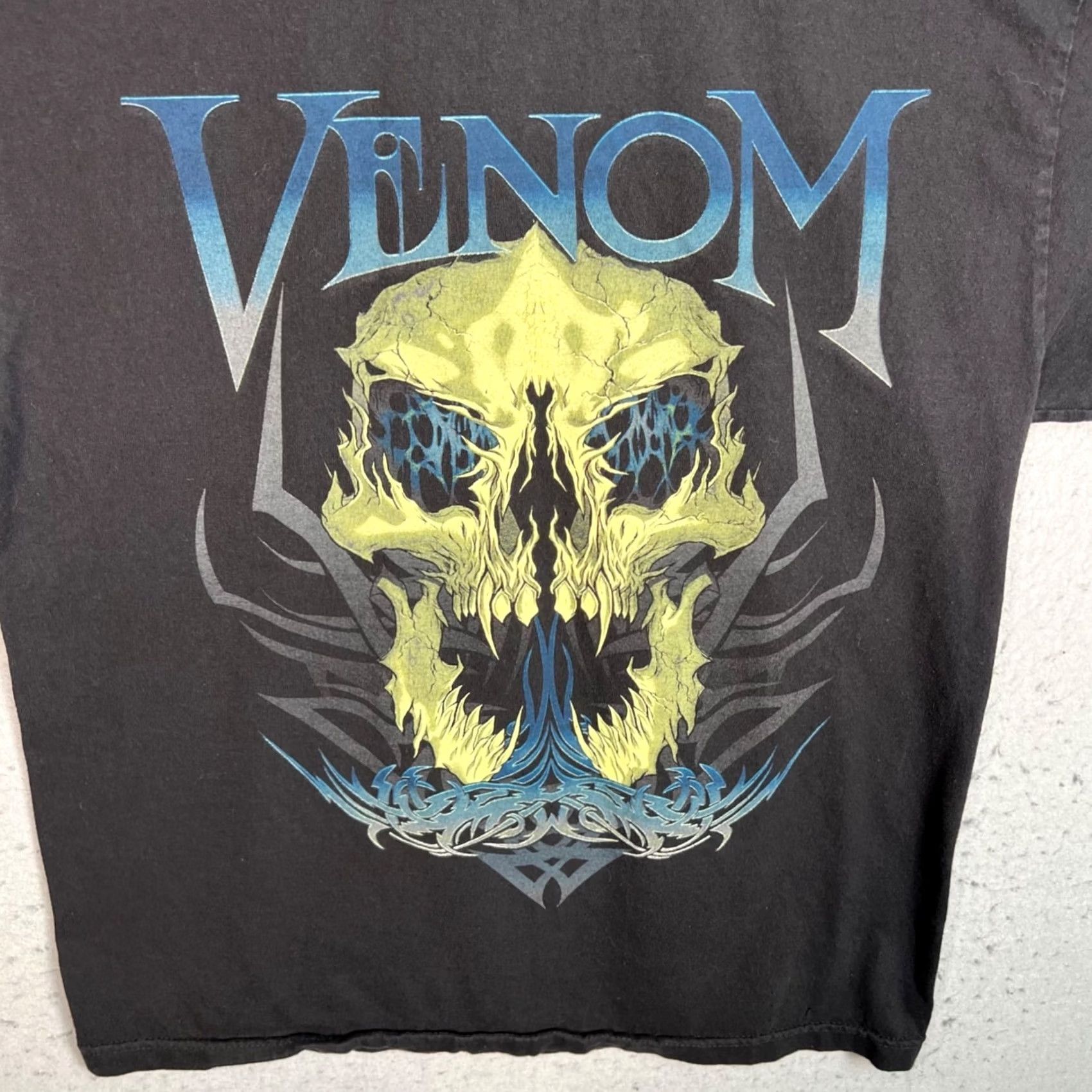 Vintage WWE Venom Skull Graphic Black T-Shirt Mens Size Large Size US L / EU 52-54 / 3 - 4 Thumbnail