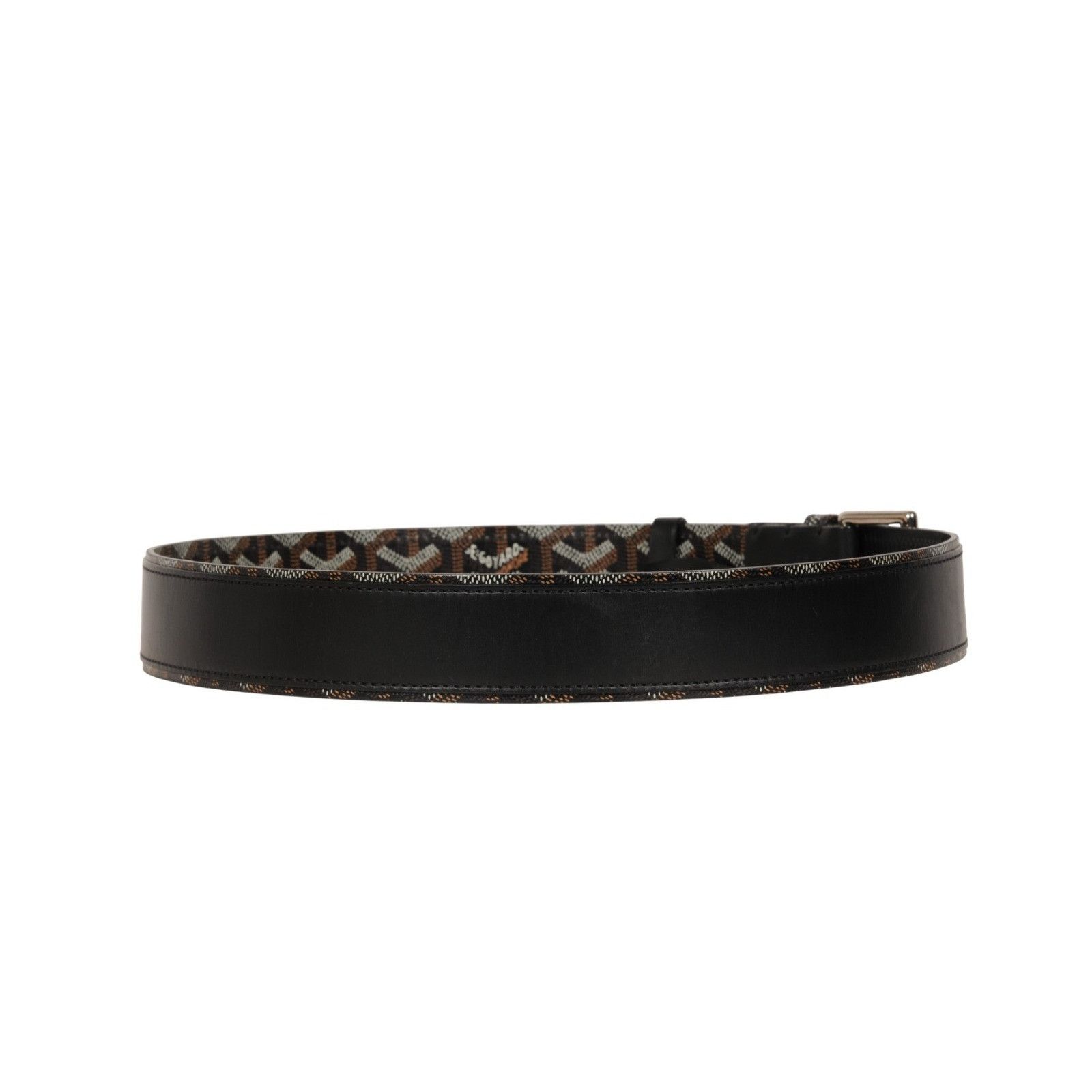 Goyard Florida II Belt 85 Black Brown Goyardine Canvas Size ONE SIZE - 8 Thumbnail