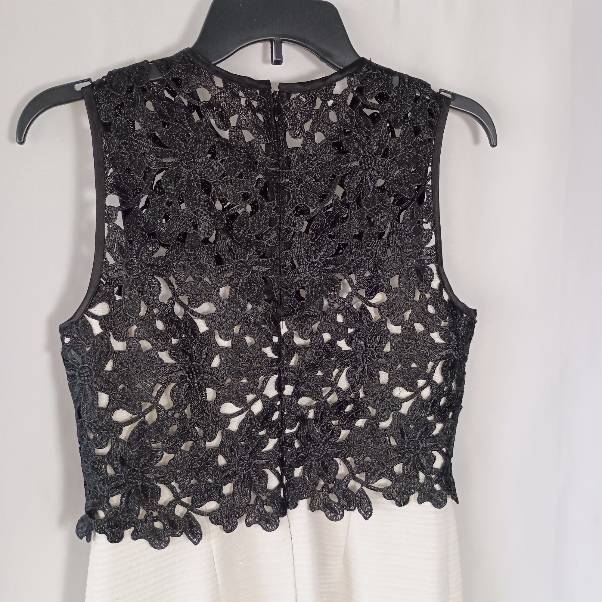 Other Joanna Chen New York Black Lace Overlay Cocktail Party Dress Size M / US 6-8 / IT 42-44 - 4 Thumbnail