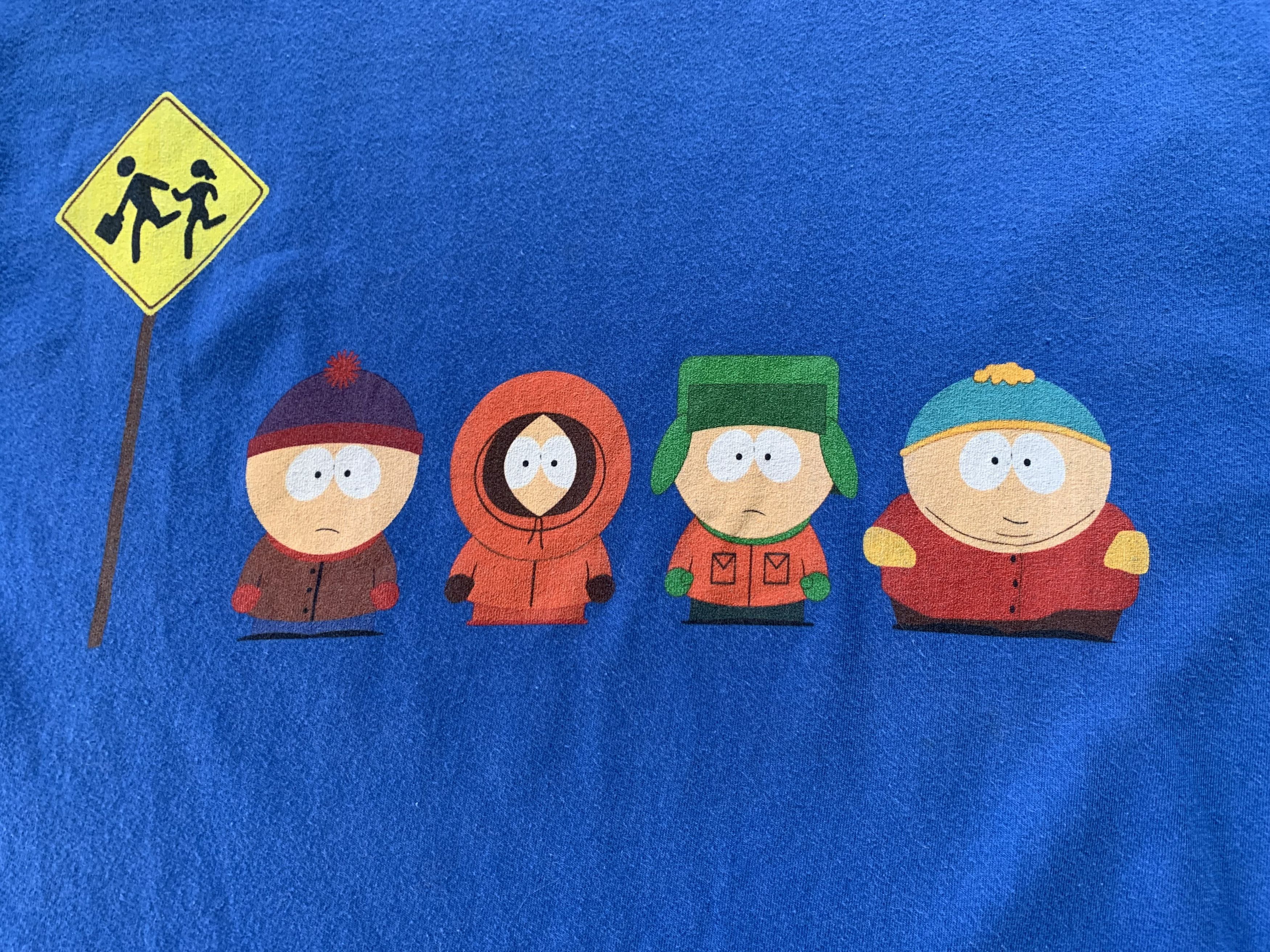 Cartoon Network × Gildan South Park Blue Printed T-Shirt Size US M / EU 48-50 / 2 - 5 Thumbnail