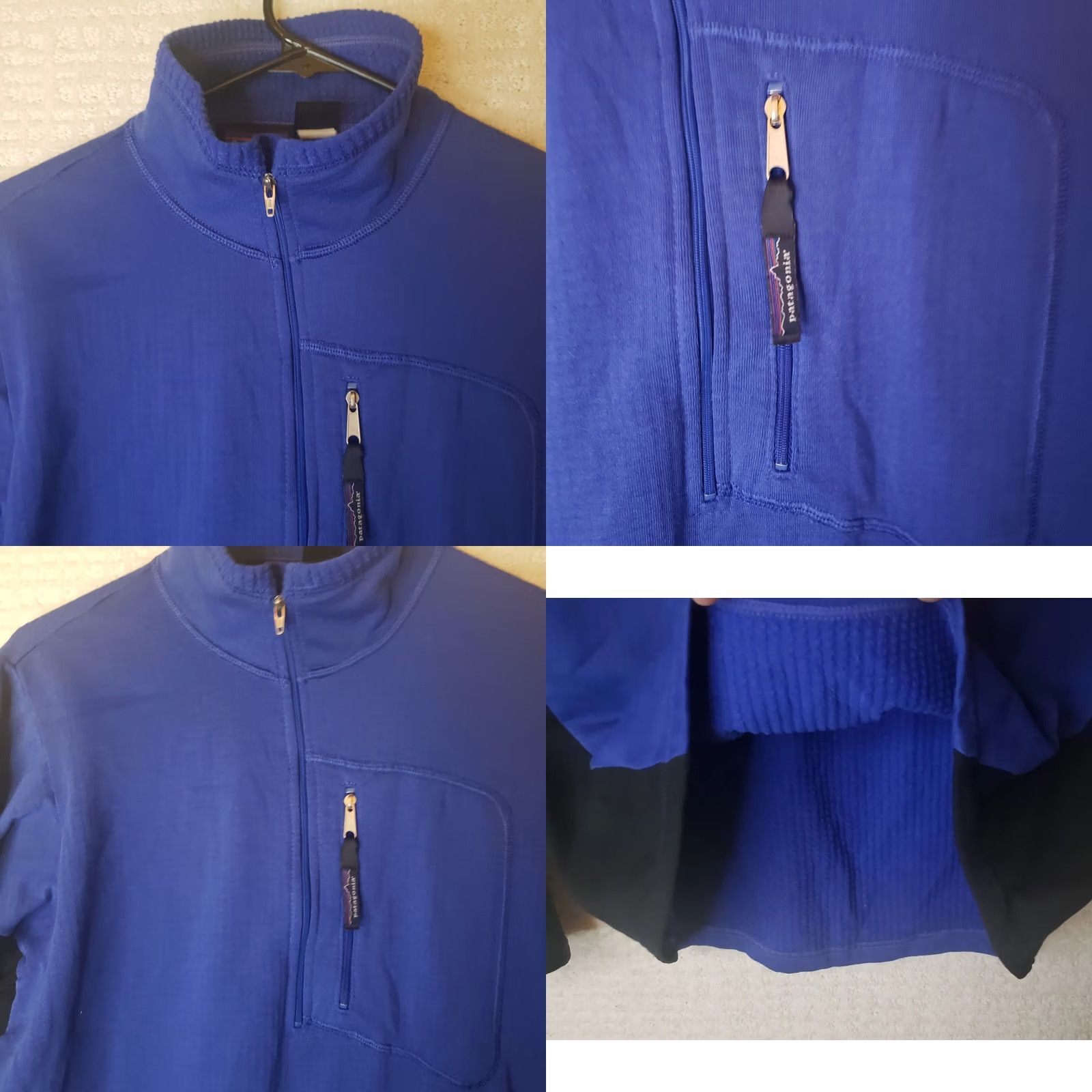 Patagonia Patagonia Men's S Blue Black Jacket Full Zip Logo Softshell Pockets Slim Fit Windbreaker Casual Travel Outdoor Shirt? Size US S / EU 44-46 / 1 - 8 Thumbnail
