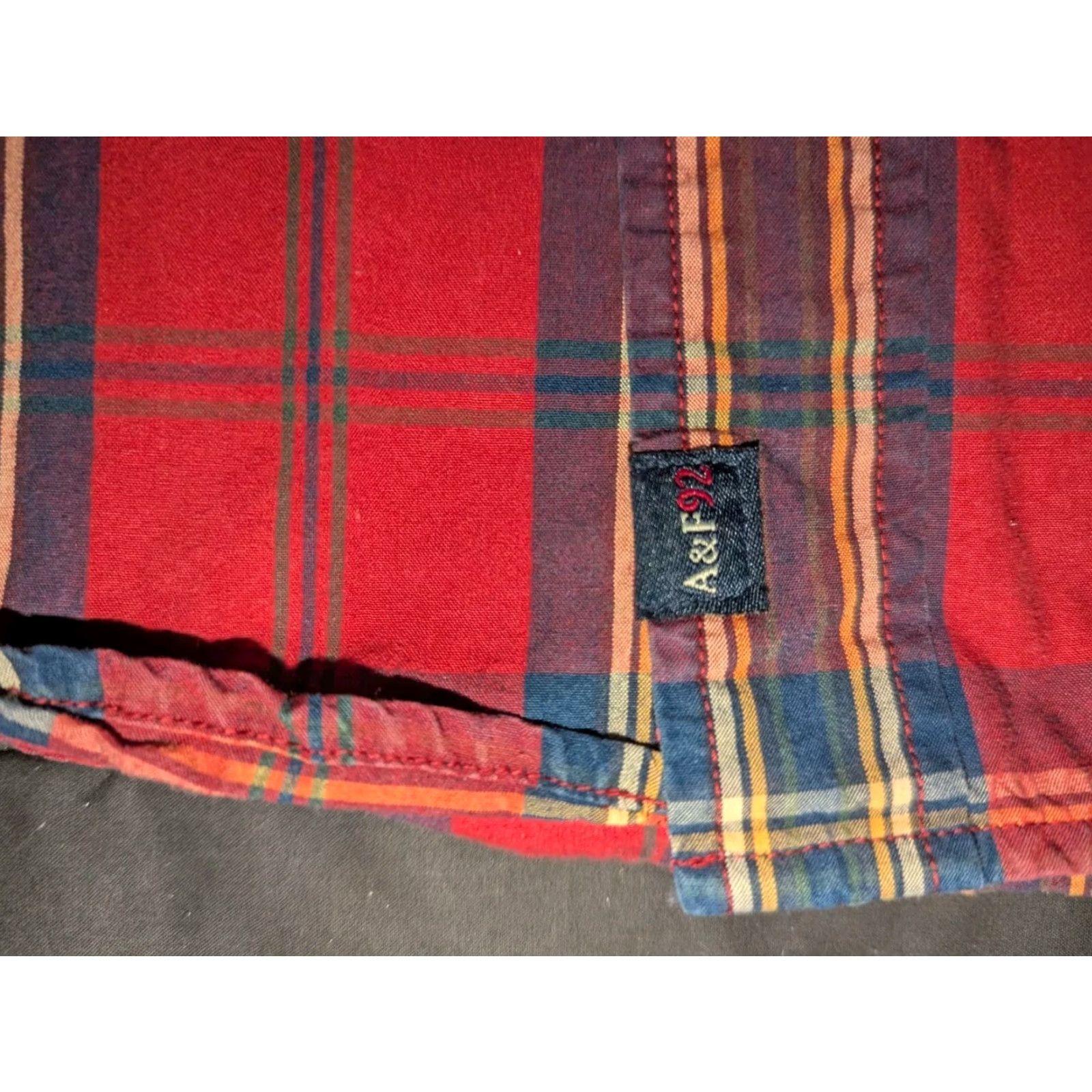 Abercrombie & Fitch Abercrombie & Fitch Shirt Mens S Plaid Button-Up Long Sleeve Casual Classic Colorful Preppy Size US S / EU 44-46 / 1 - 6 Thumbnail