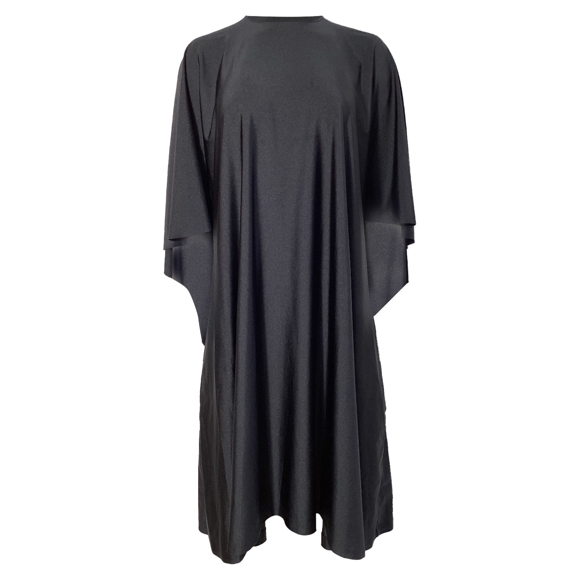 Balenciaga Balenciaga Loose Midi Dress in Black Polyamide Size XS / US 0-2 / IT 36-38 - 1 Thumbnail