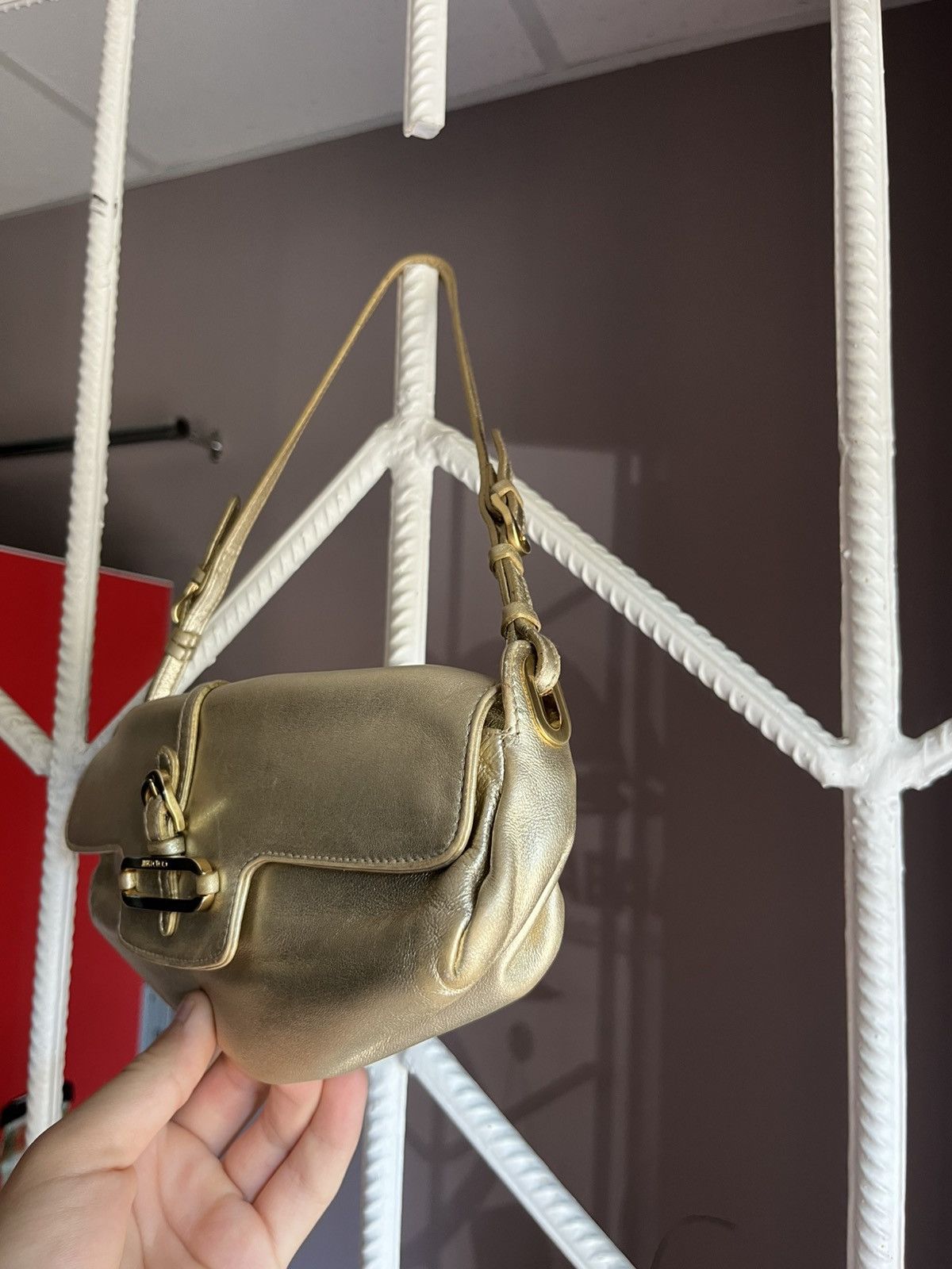 Jimmy Choo Vintage Jimmy Choo Glamour Gold Mini Bag Size ONE SIZE - 4 Thumbnail
