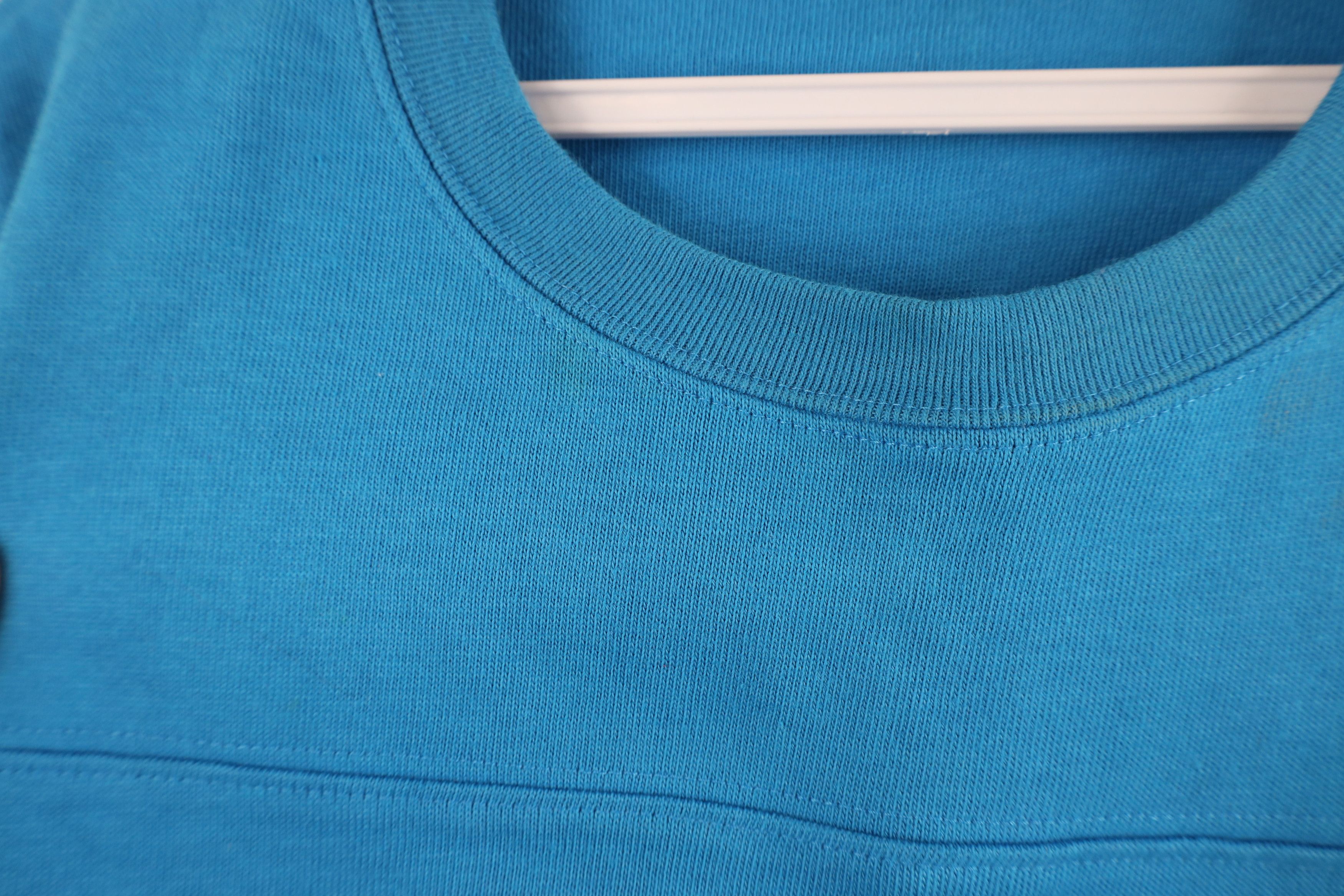 J.Crew × Vintage Vintage 90s J Crew Ribbed Knit Long Sleeve T-Shirt Blue Size US XL / EU 56 / 4 - 6 Thumbnail