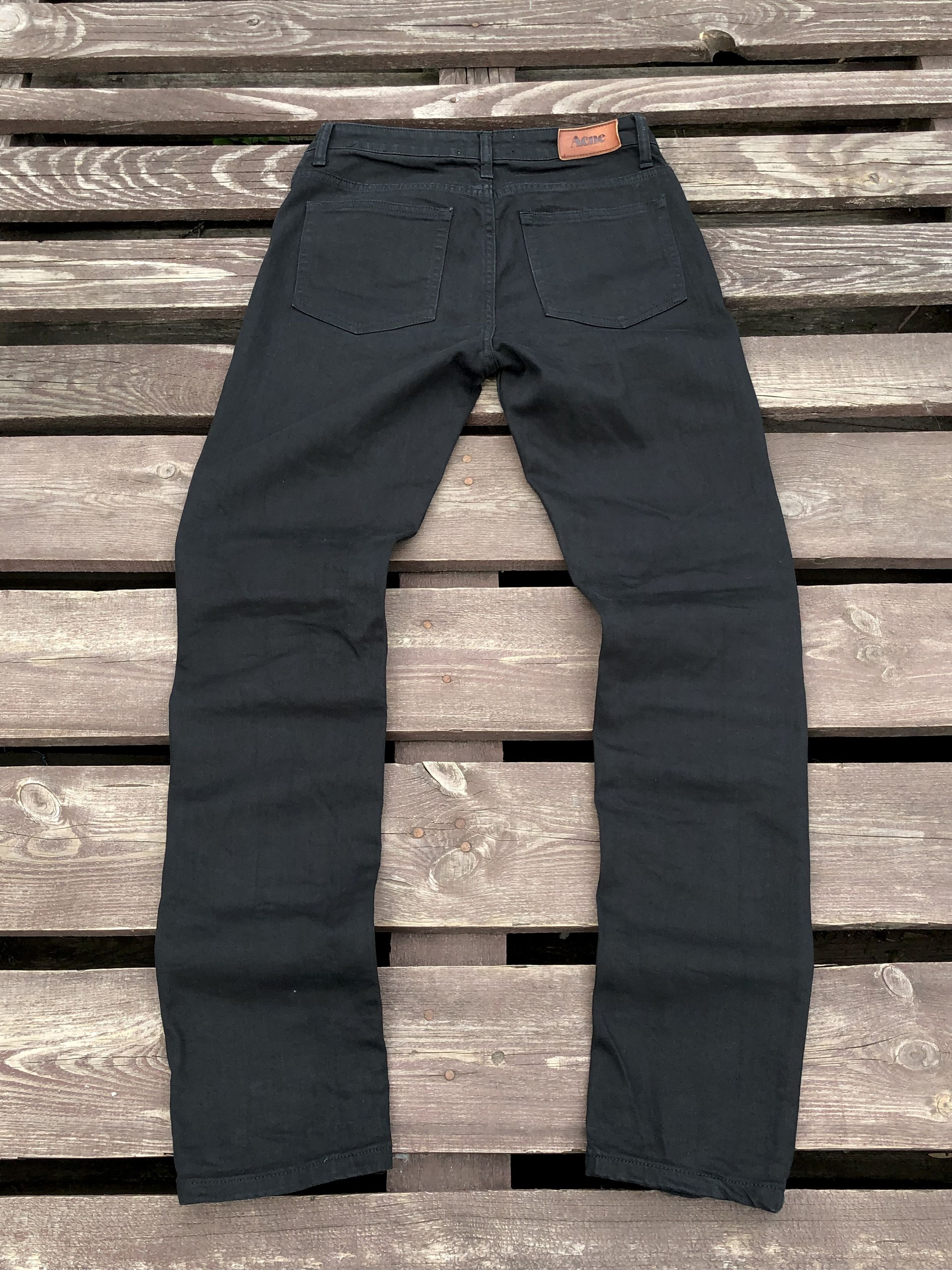 Acne Studios Acne Studios Vintage Flex Wet Black Jeans Size W30 L32 Size 30" / US 8 / IT 44 - 1 Thumbnail
