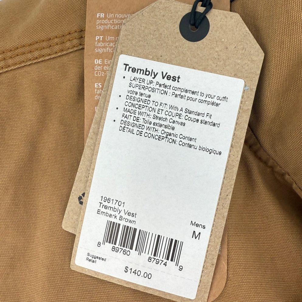 Prana NWT prAna Mens Trembly Insulated Vest Button Closure Size US M / EU 48-50 / 2 - 8 Thumbnail