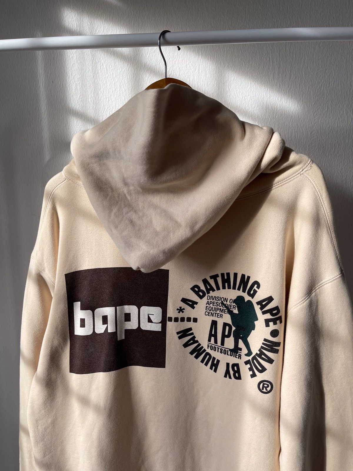 Bape × Nigo 1999 Bape Foot Soldier Thermal Zip Hoodie Size US XL / EU 56 / 4 - 7 Thumbnail