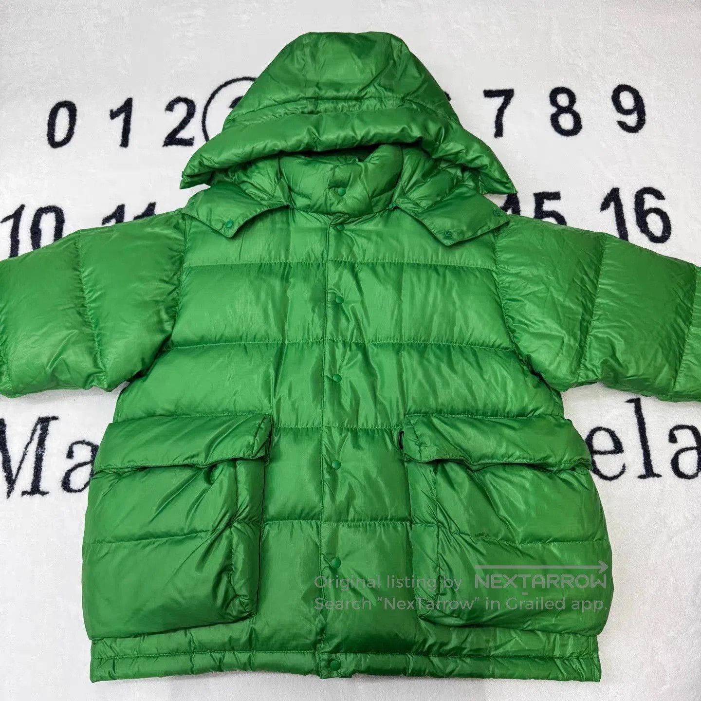 DAIWA Green Puffer Coat with Hood . Size US L / EU 52-54 / 3 - 1 Thumbnail