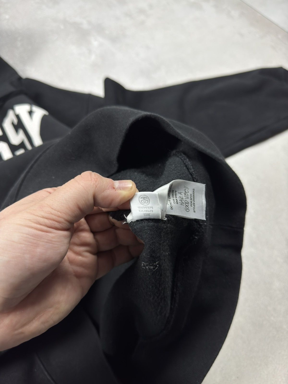 Stussy Vintage Stussy International Relaxed Washed Black Hoodie Size US M / EU 48-50 / 2 - 13 Thumbnail